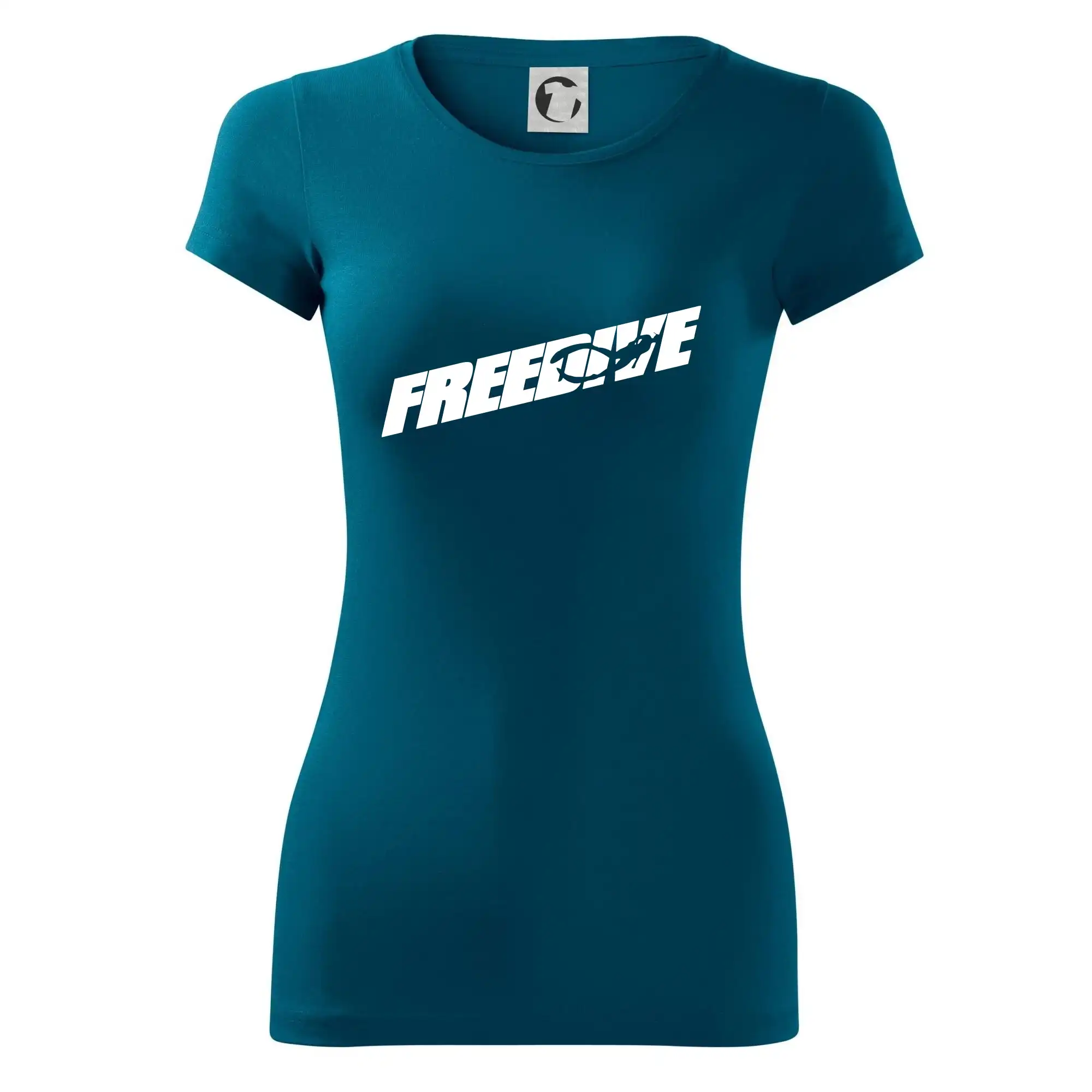 Freedive - nápis s potápěčem