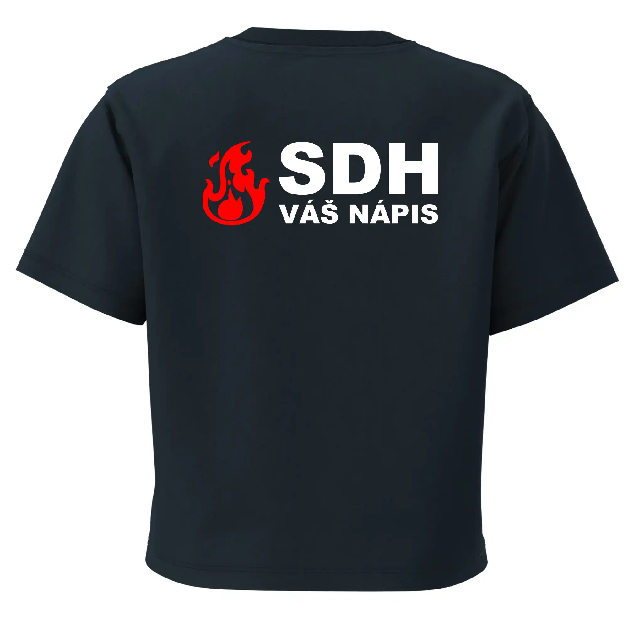 SDH nápis (oheň, název sboru - vlastní nápis)