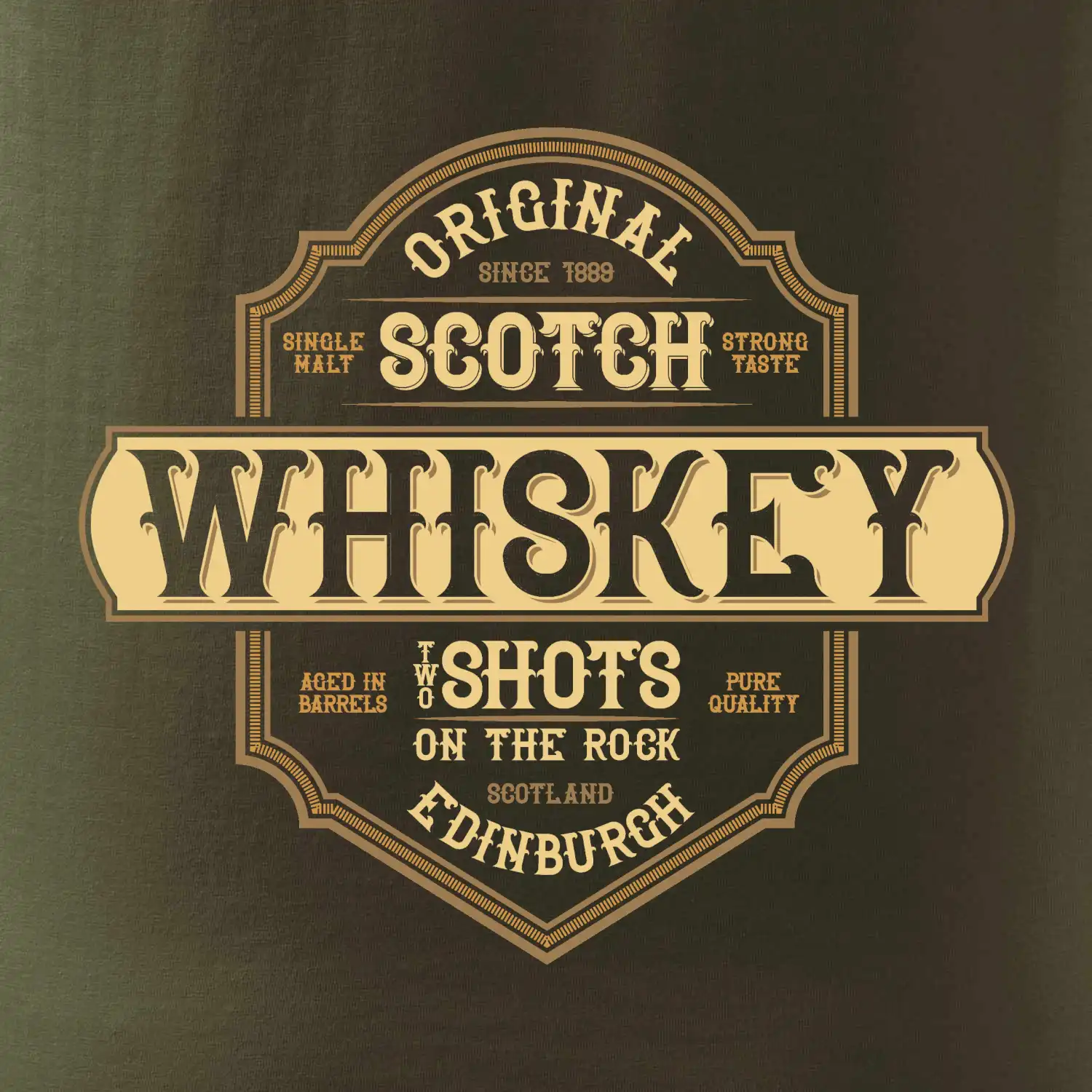 Original whiskey etiket