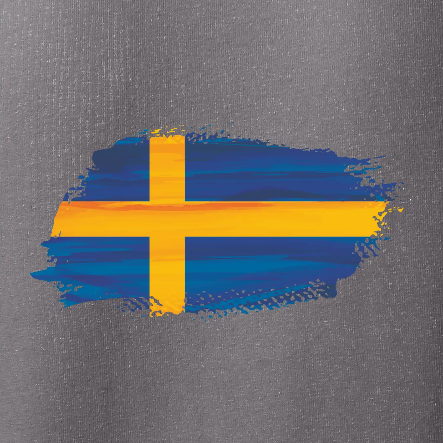 Švédská vlajka kreslená