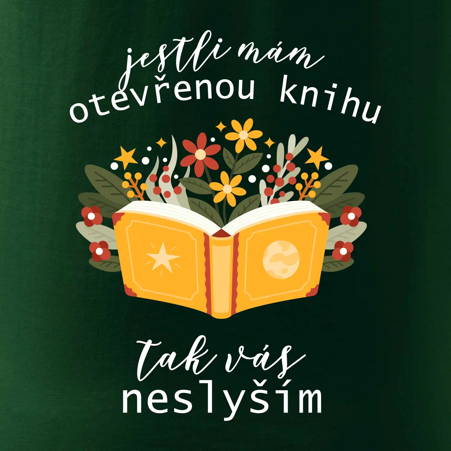 Jestli mám otevřenou knihu, tak vás neslyším