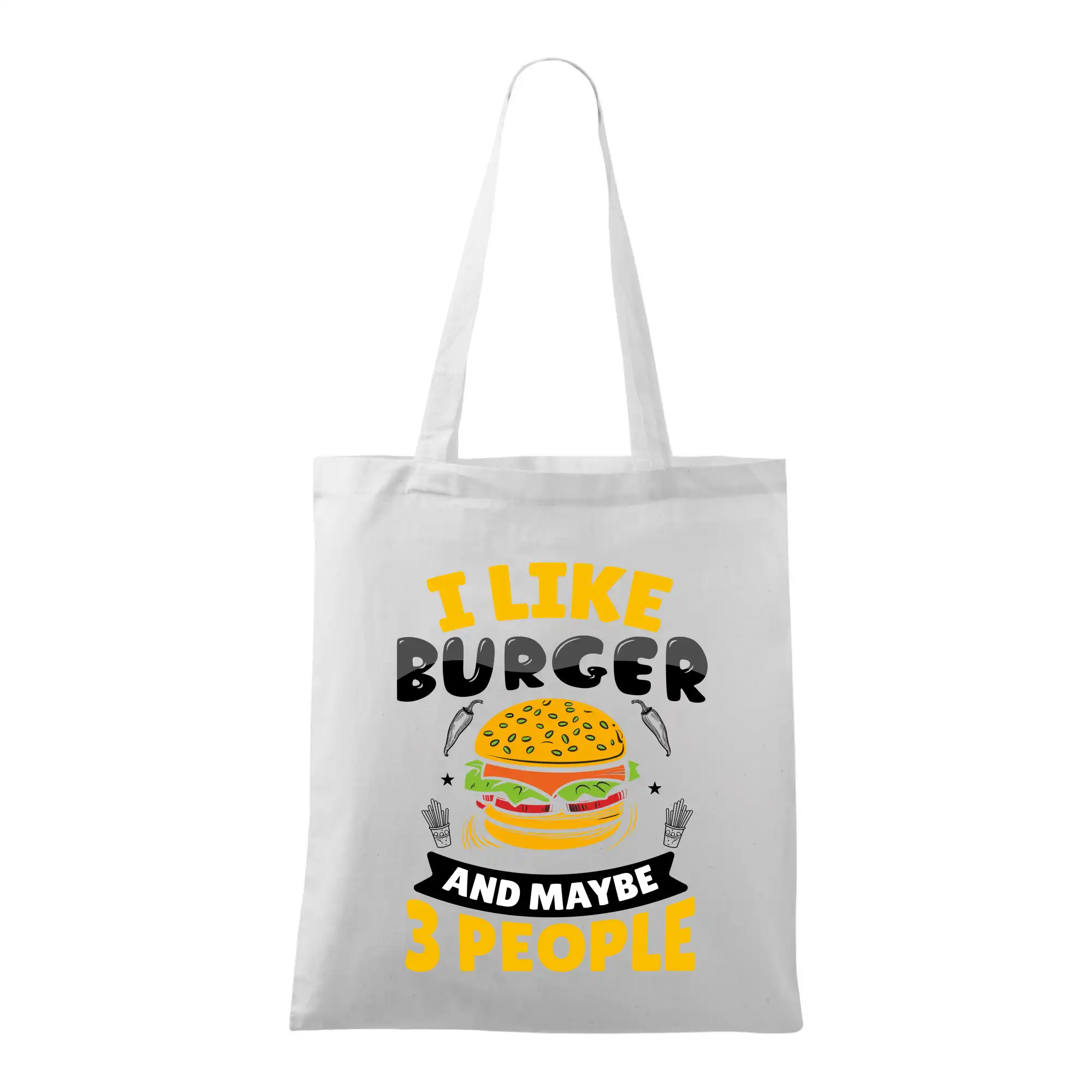 I like burger and maybe 3 people