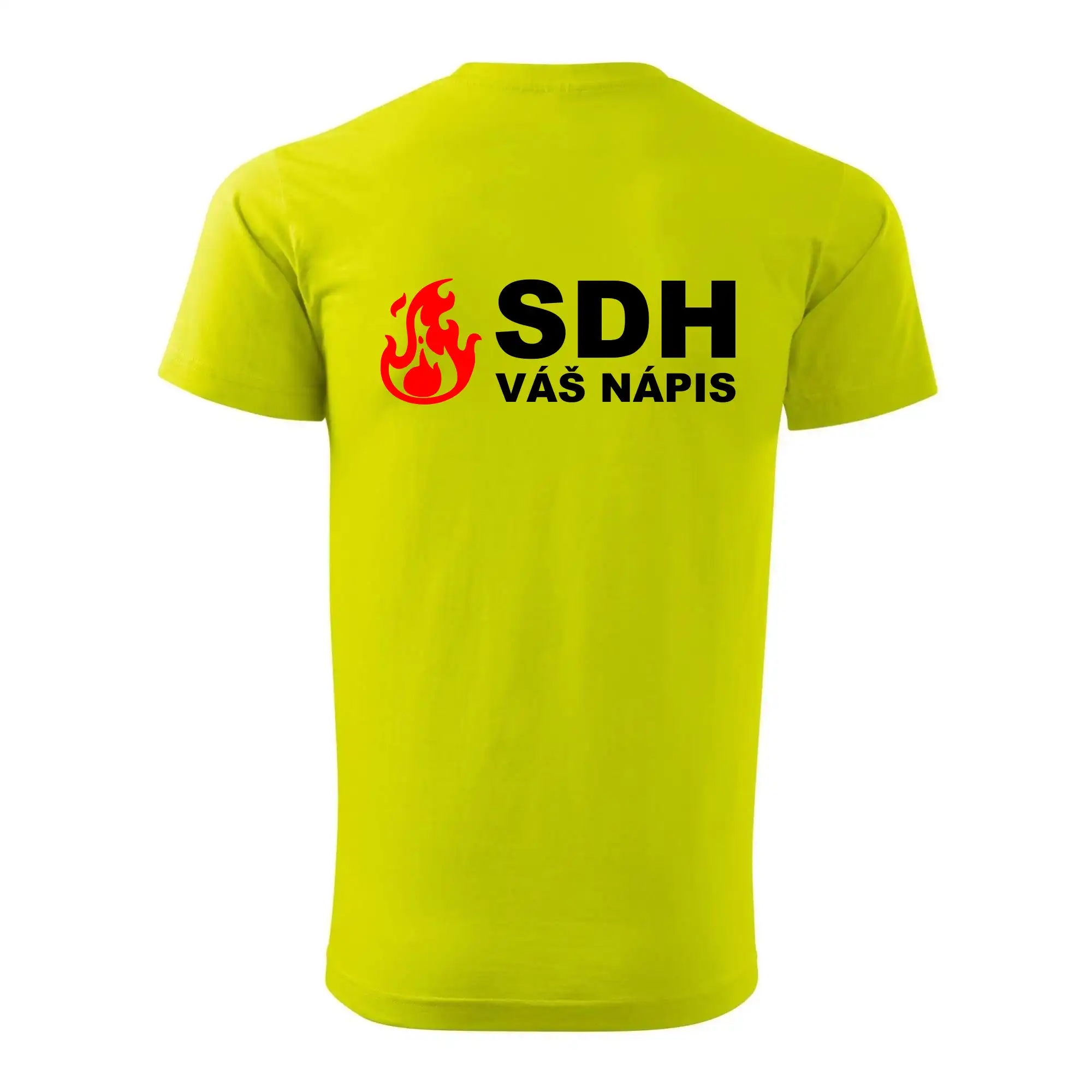 SDH nápis (oheň, název sboru - vlastní nápis)