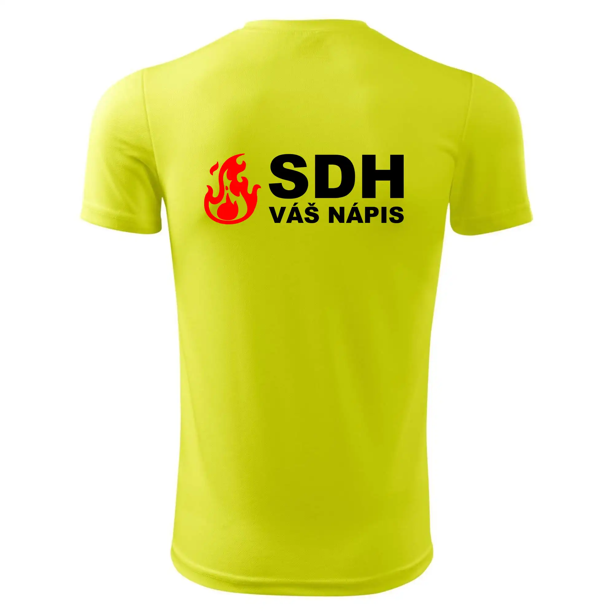 SDH nápis (oheň, firesport, název sboru - vlastní nápis)