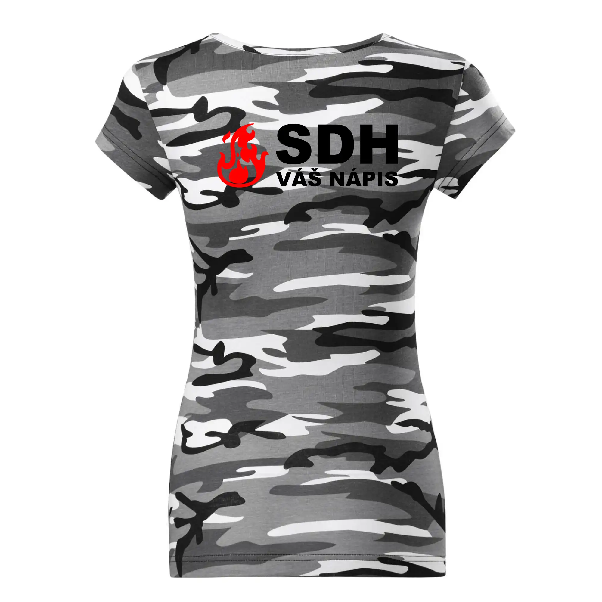 SDH nápis (oheň, název sboru - vlastní nápis)