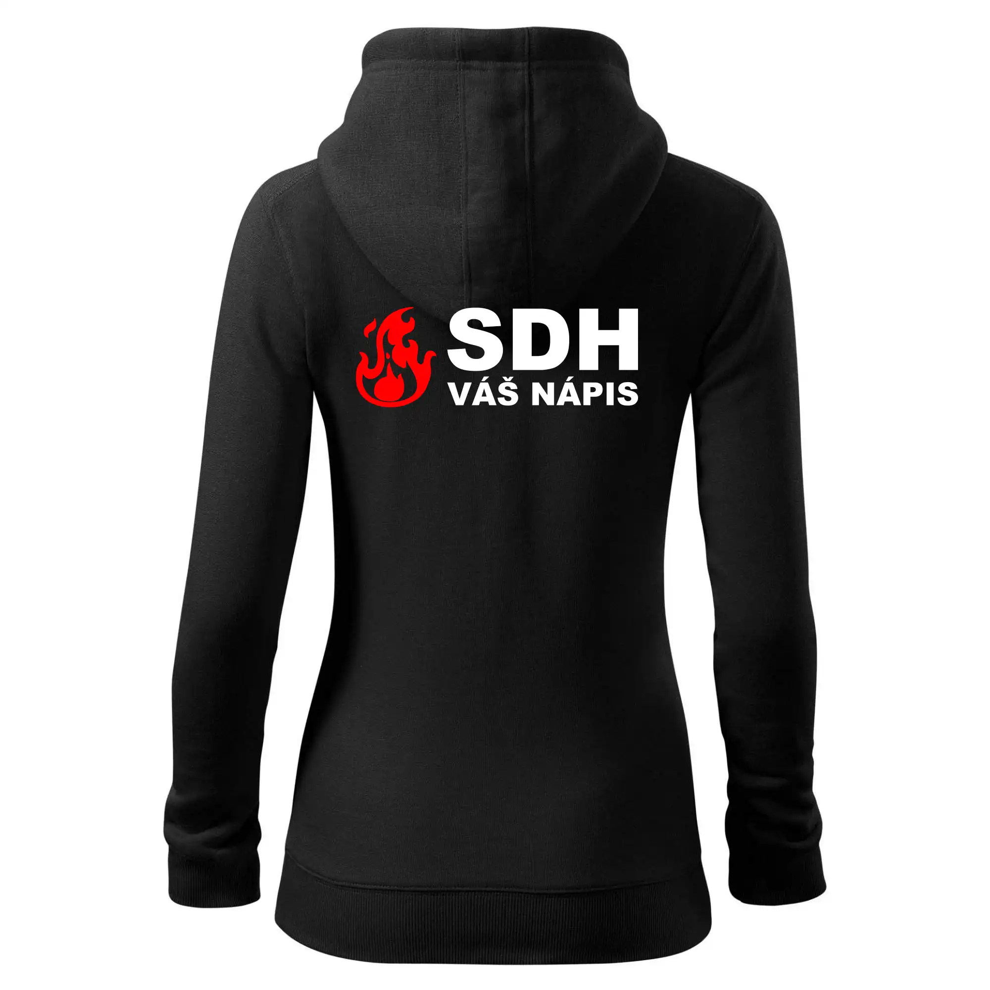 SDH nápis (oheň, název sboru - vlastní nápis)