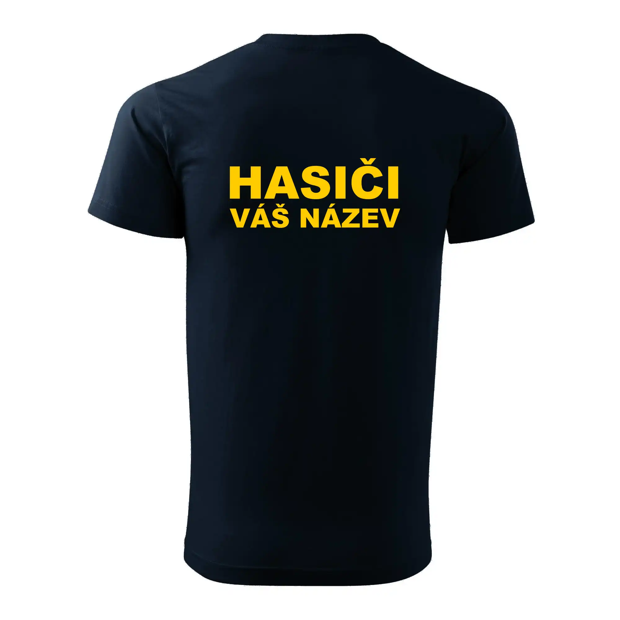 Hasiči - žlutý nápis - váš název sboru
