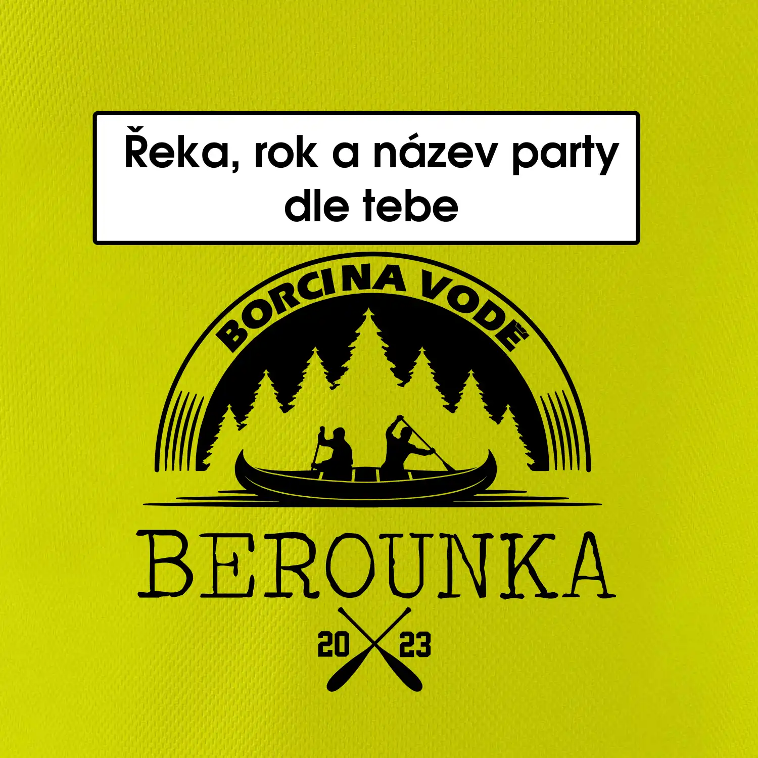 Na vodu - Kanoe les (vlastní nápis)