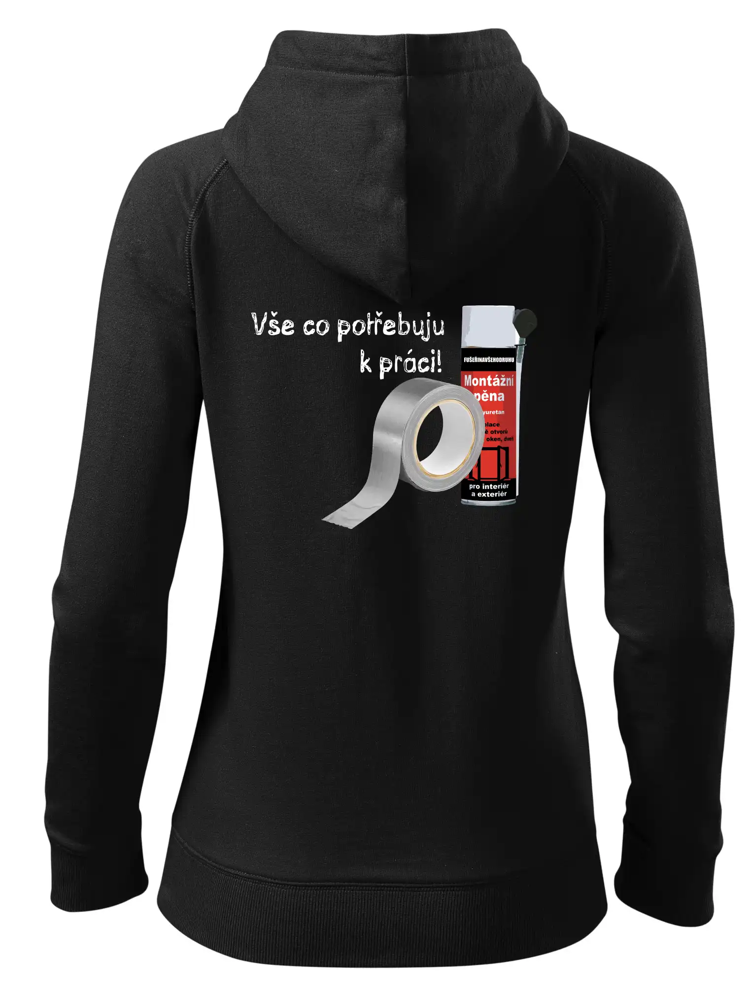 Pěna  a páska - vše co potřebuji k práci