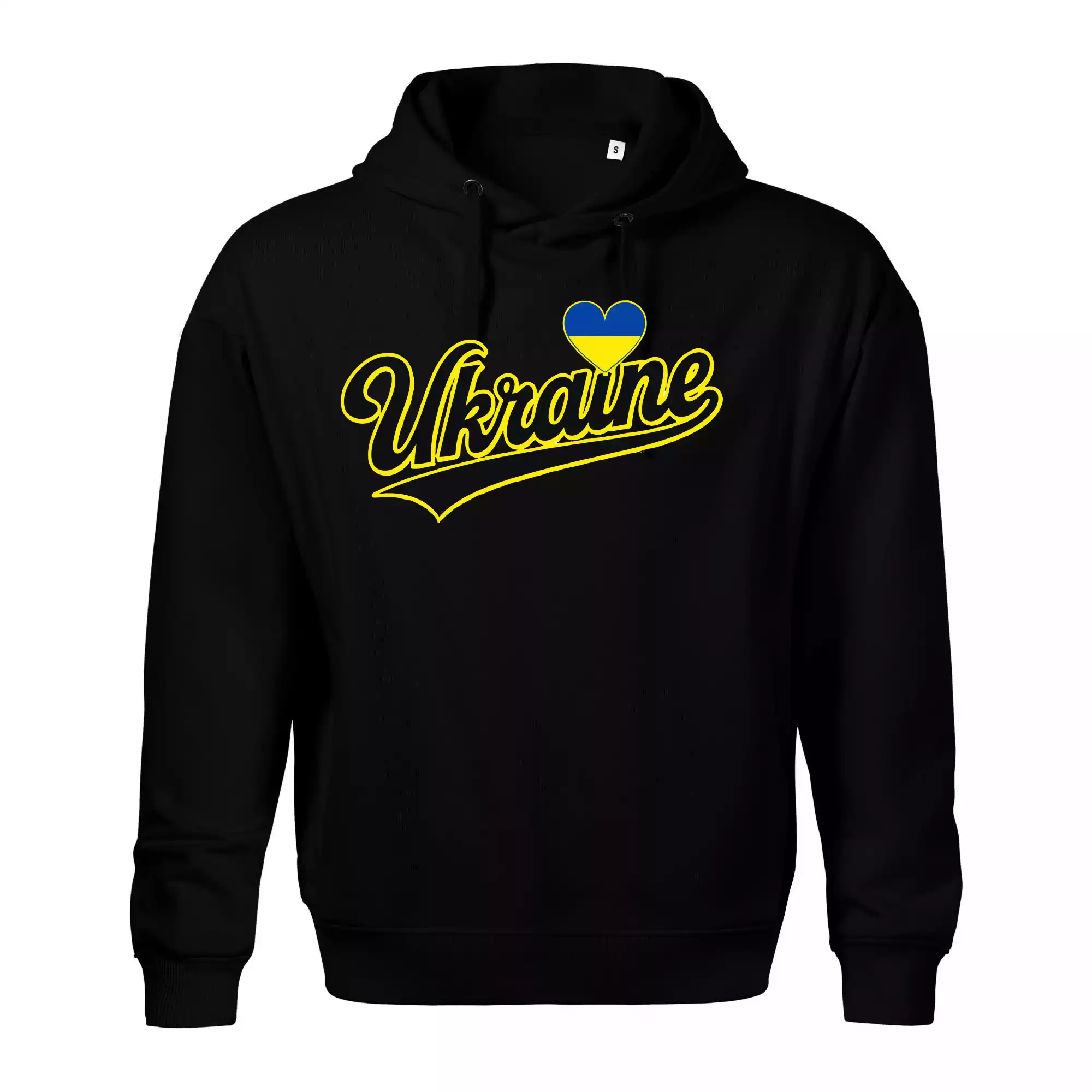 Ukraine - nápis černý