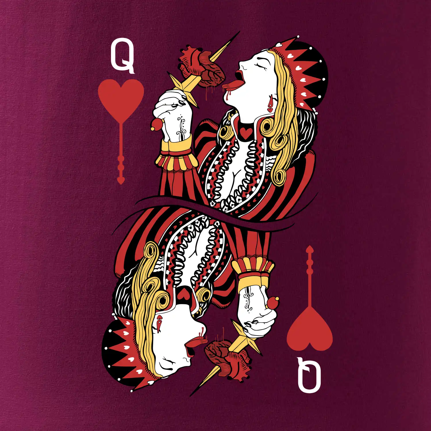 Srdcová Královna kreslená (Pecka Design)