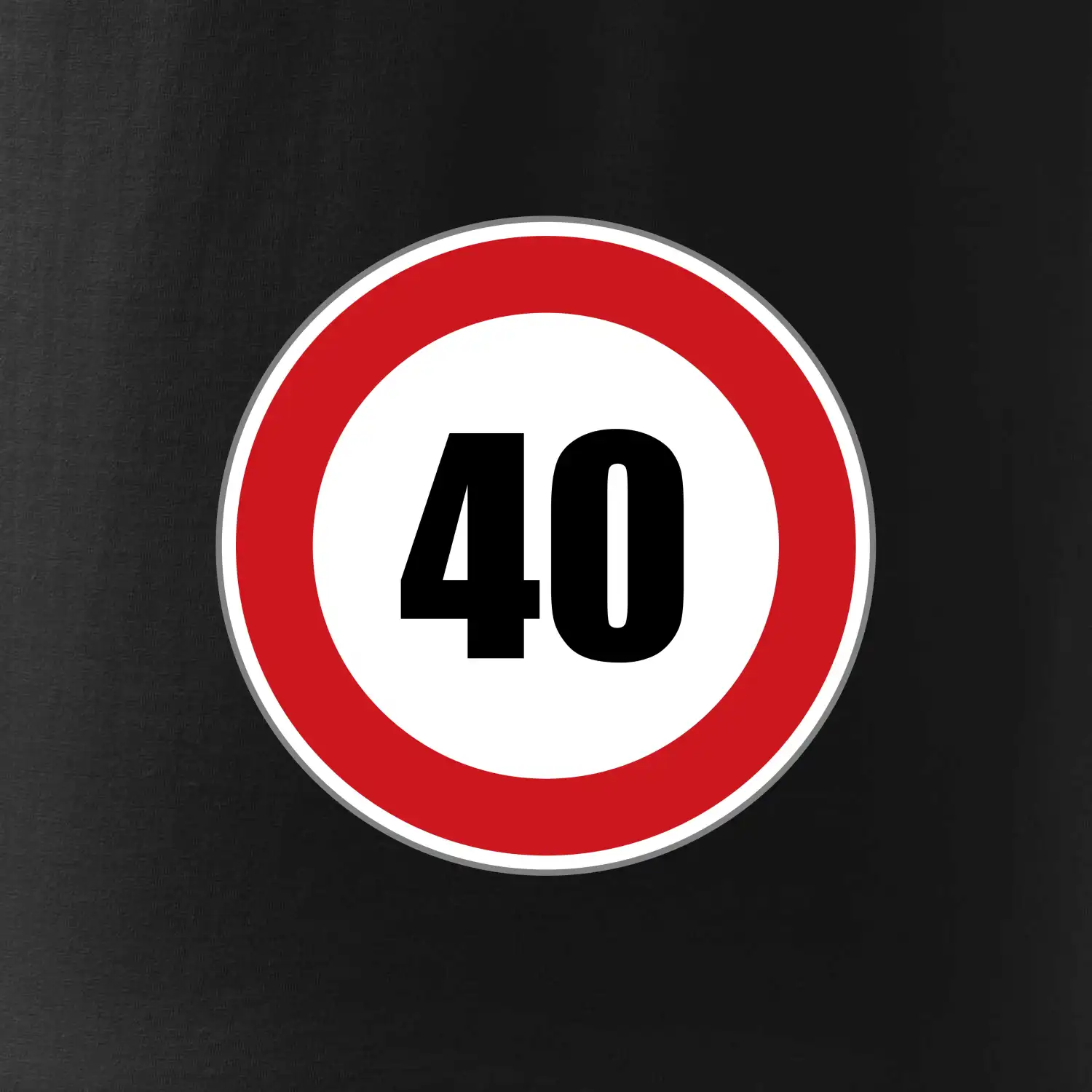 Dopravní značka - omezení rychlosti 40
