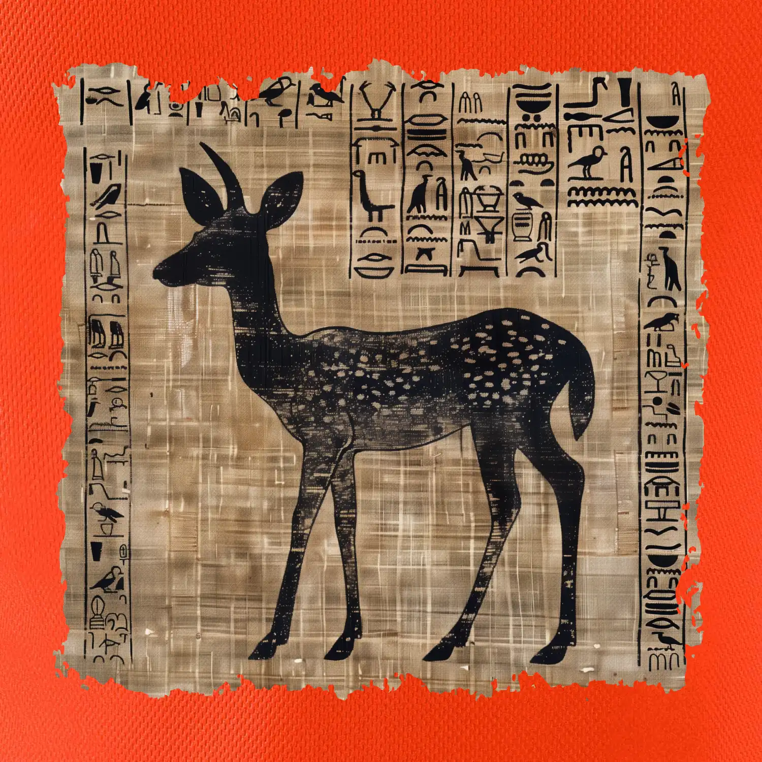 Egyptské hieroglyfy srnka