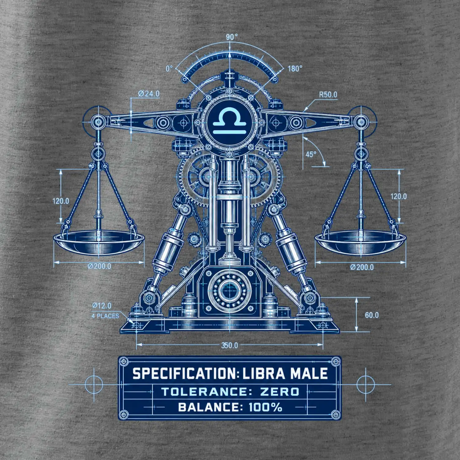 Váhy Engineering of Libra technický motiv