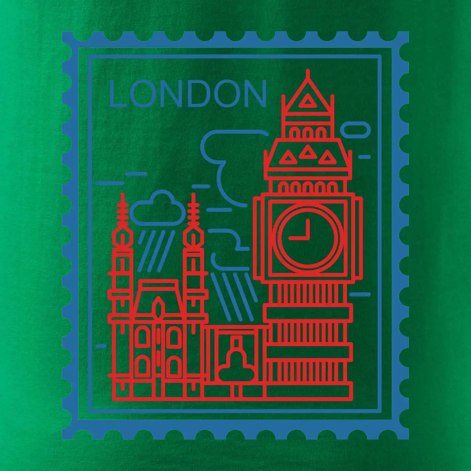 Londýn známka jednoduchá