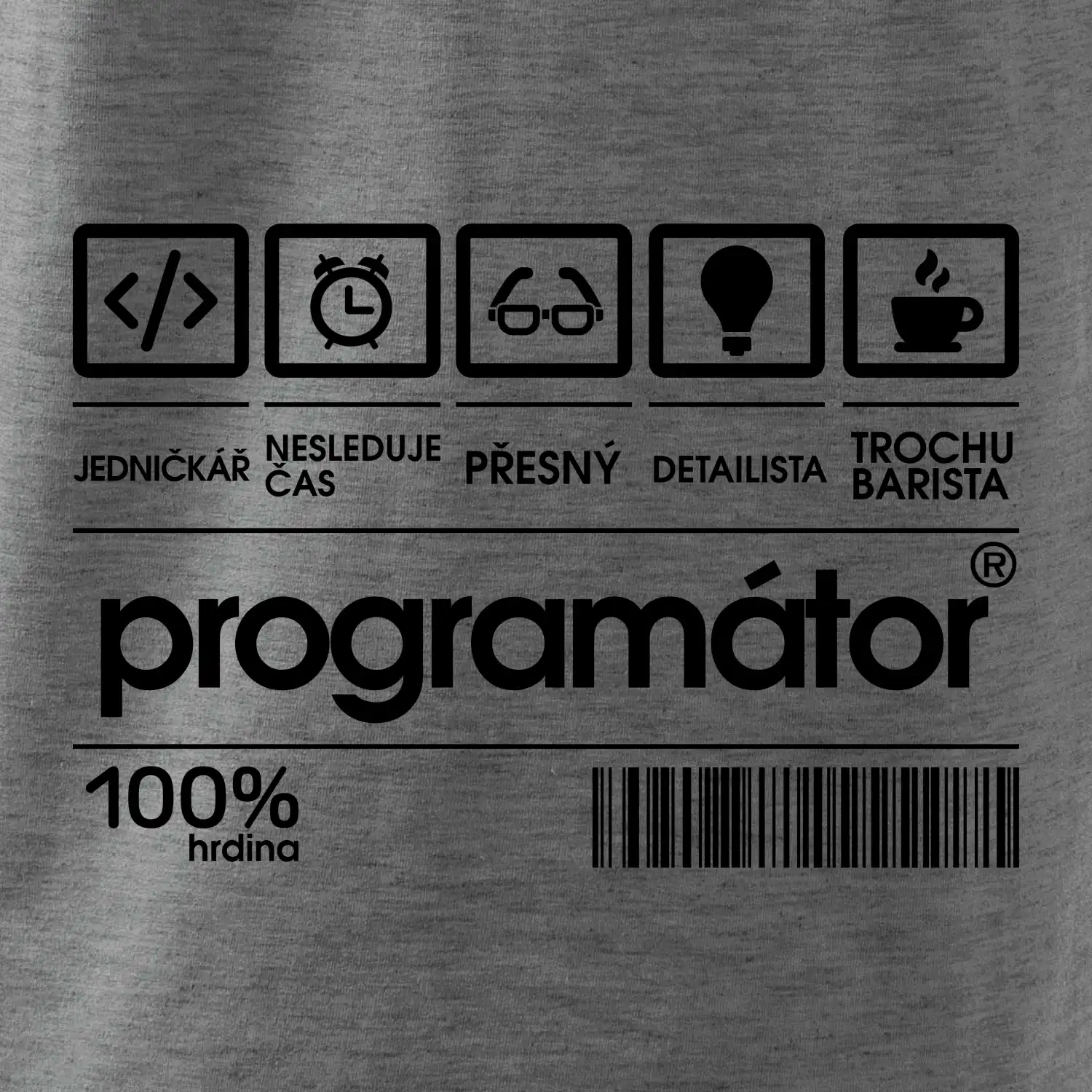 Čárový kód - programátor