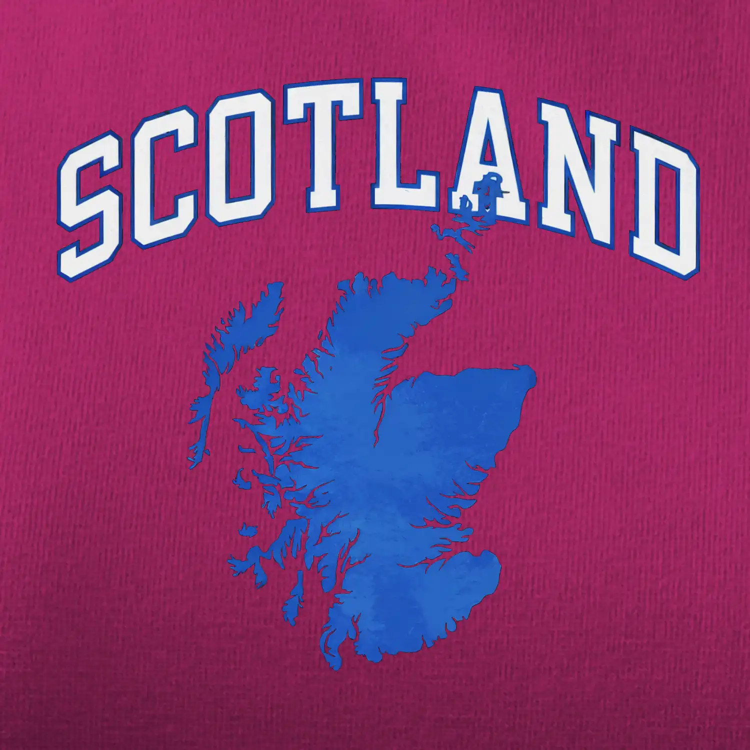 Scotland nápis s mapou