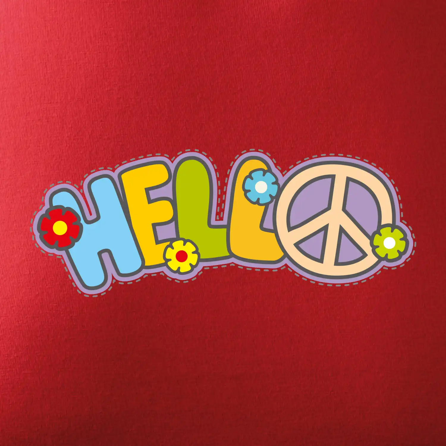 Hello hippie symbol