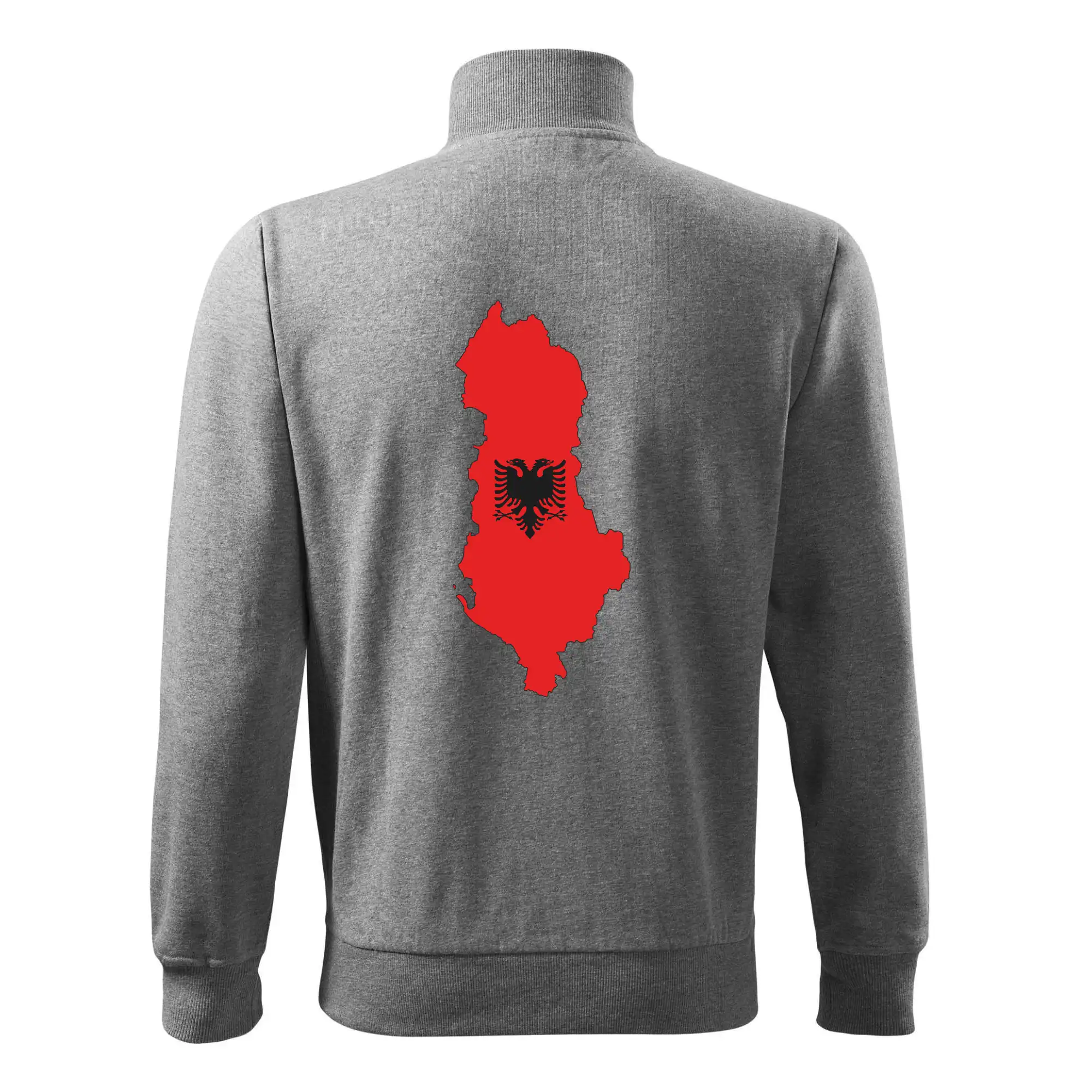 Albánie mapa a znak