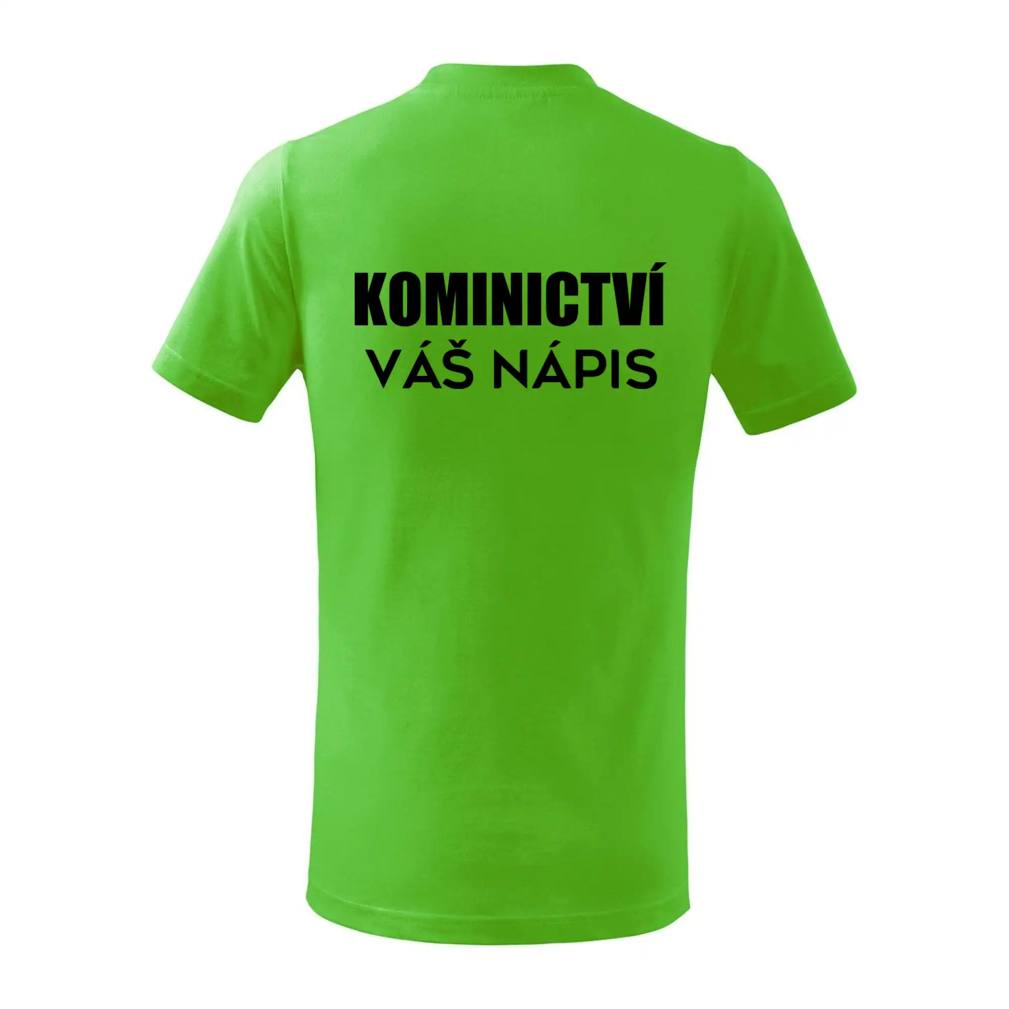 Kominík logo + nápis na zádech