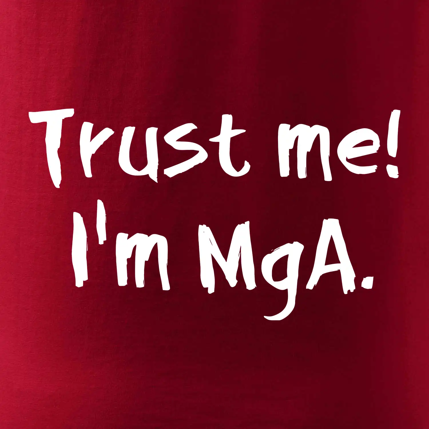 Trust me I´m  MgA. / Věř mi jsem MgA.