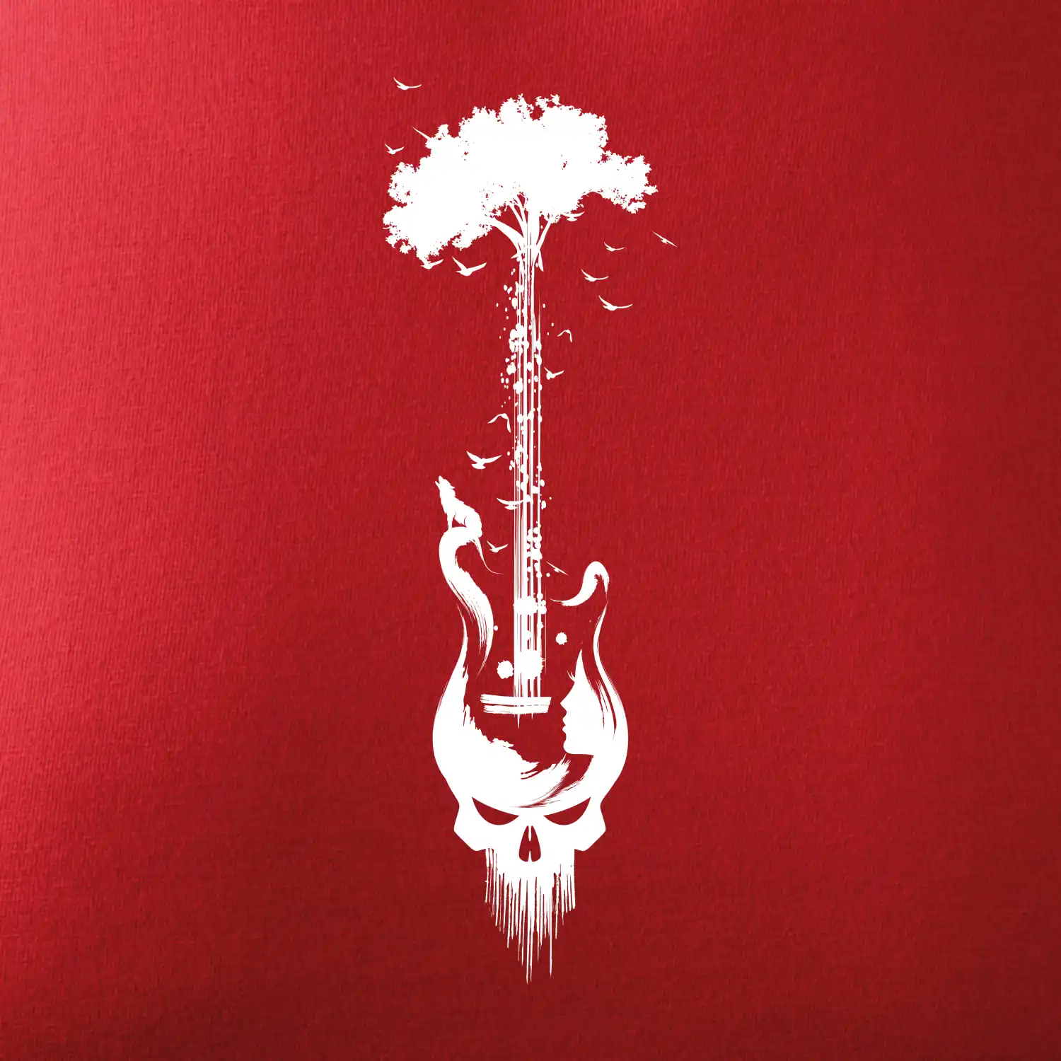 Kytara strom a lebka