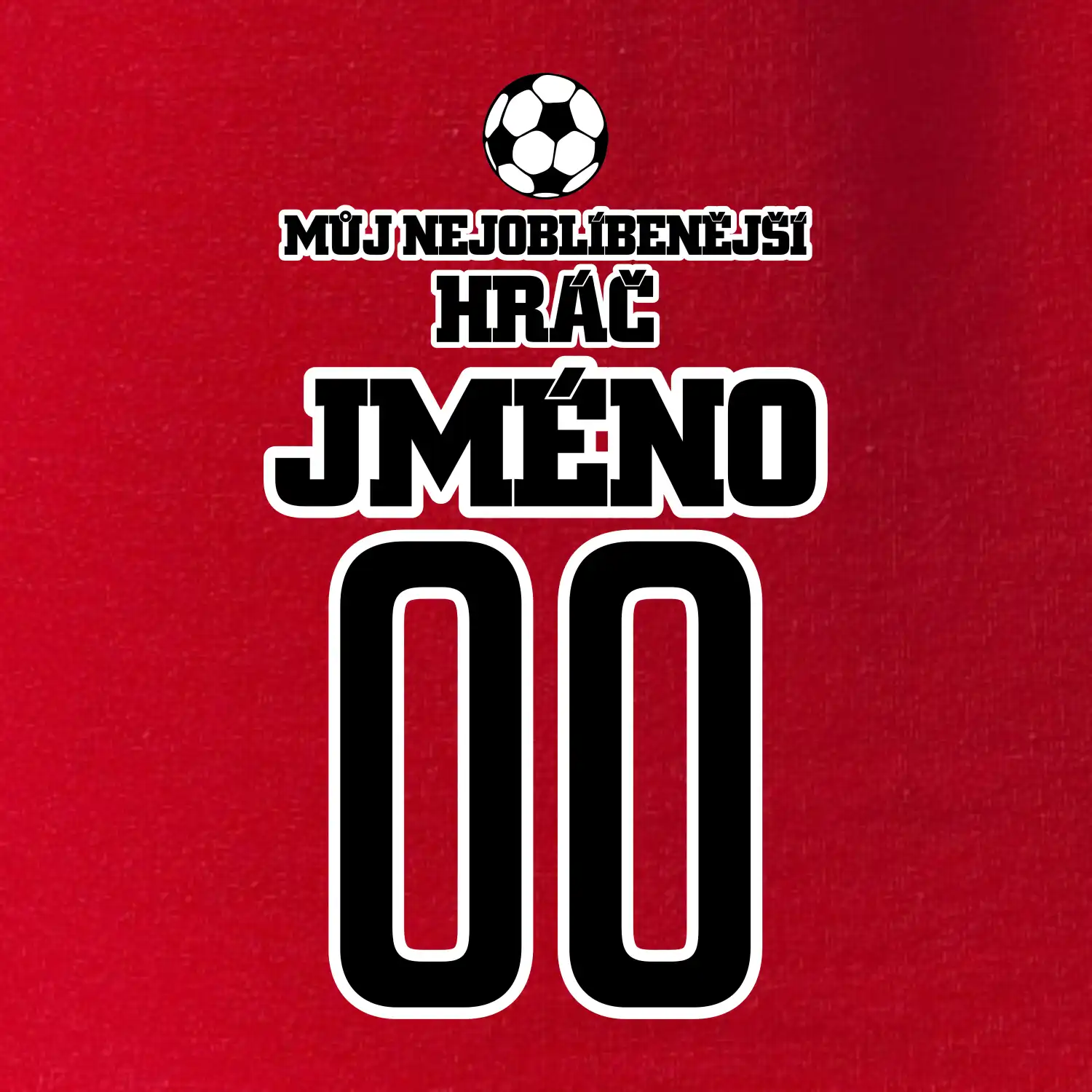 Můj nejoblíbenější hráč - Vaše jméno a číslo
