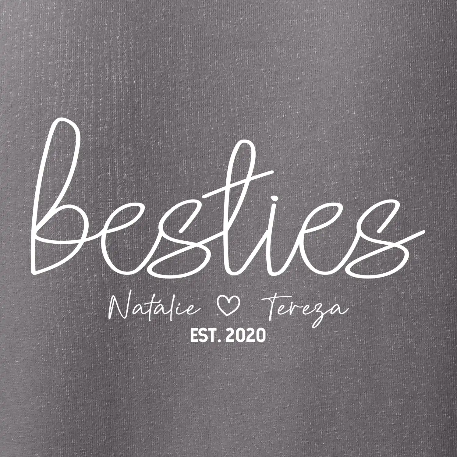Párové mikiny - Besties Jména a rok