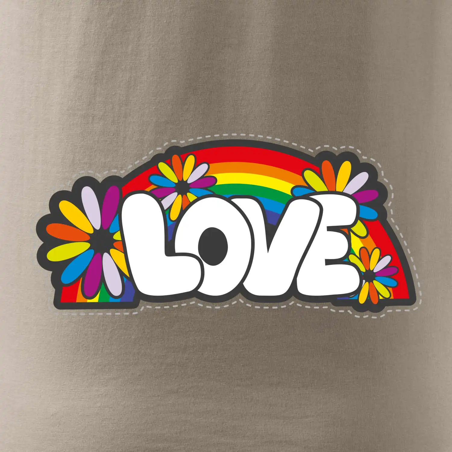 Love s duhou v pozadí