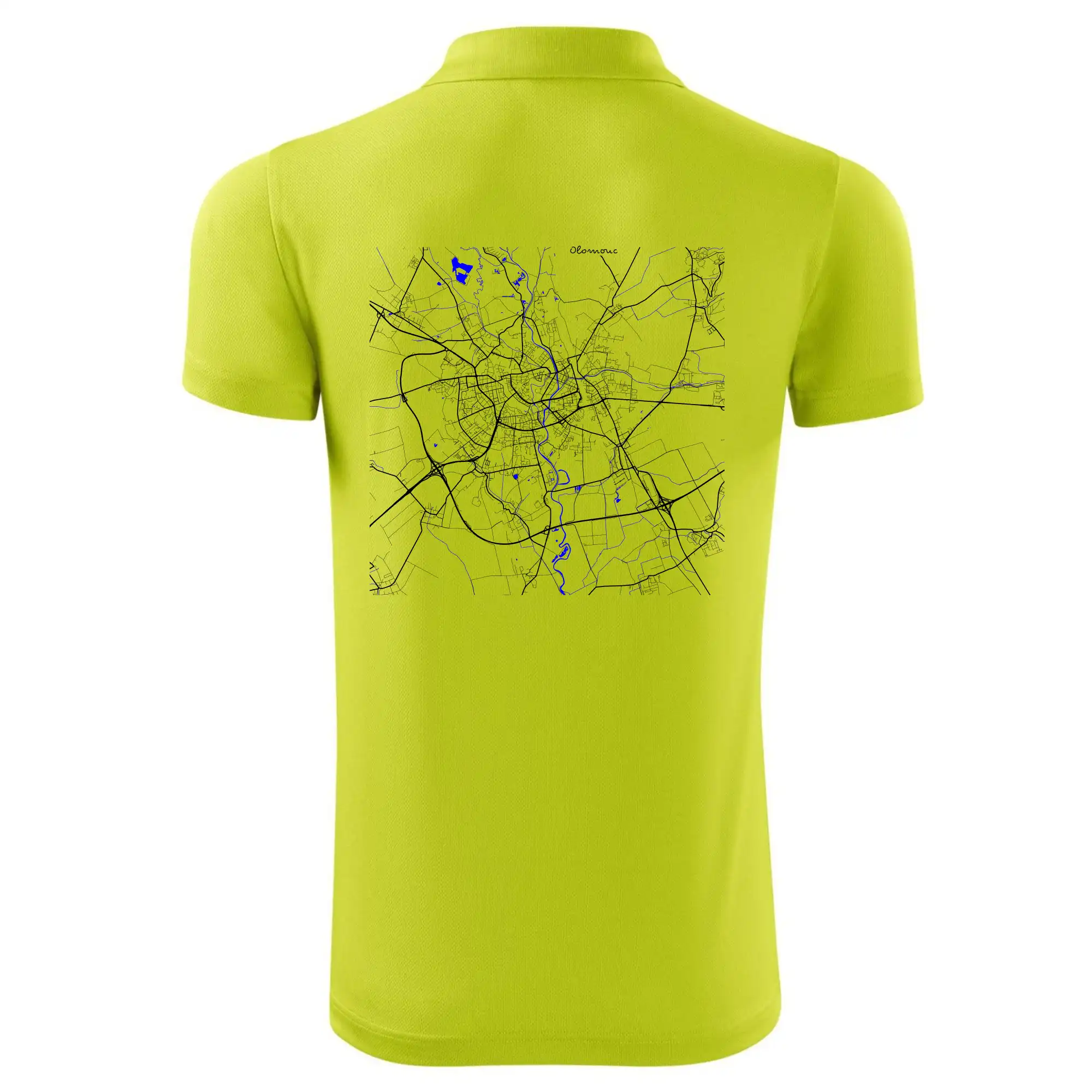 Olomouc - Mapa s vodními toky