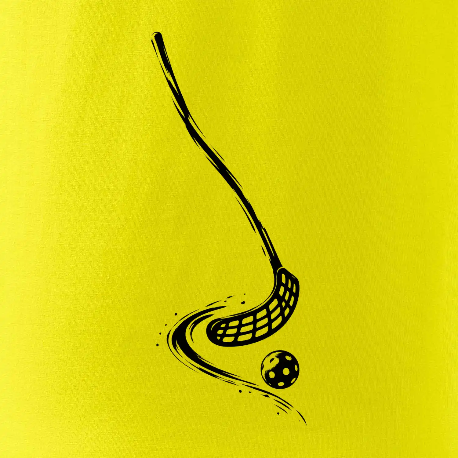 Minimalistická florbalka s míčkem