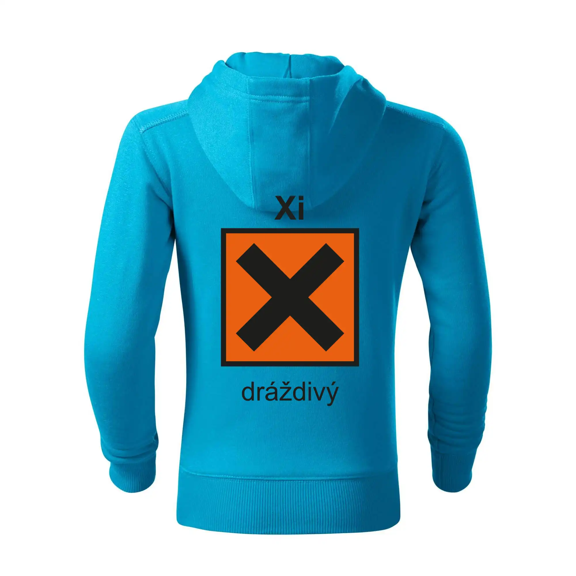 Xi Dráždivý - Výstražná tabulka na tričku