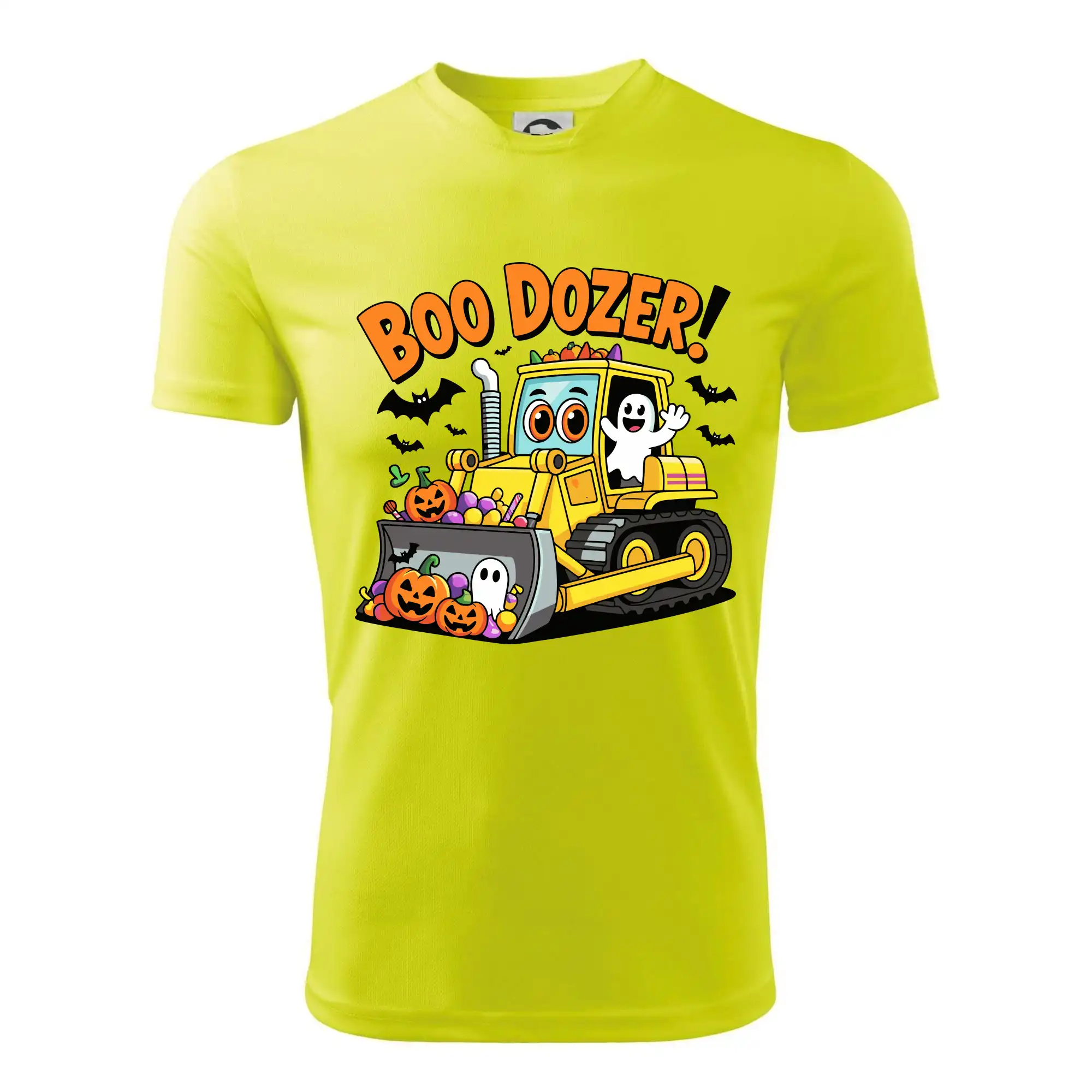 Halloweenský boo dozer
