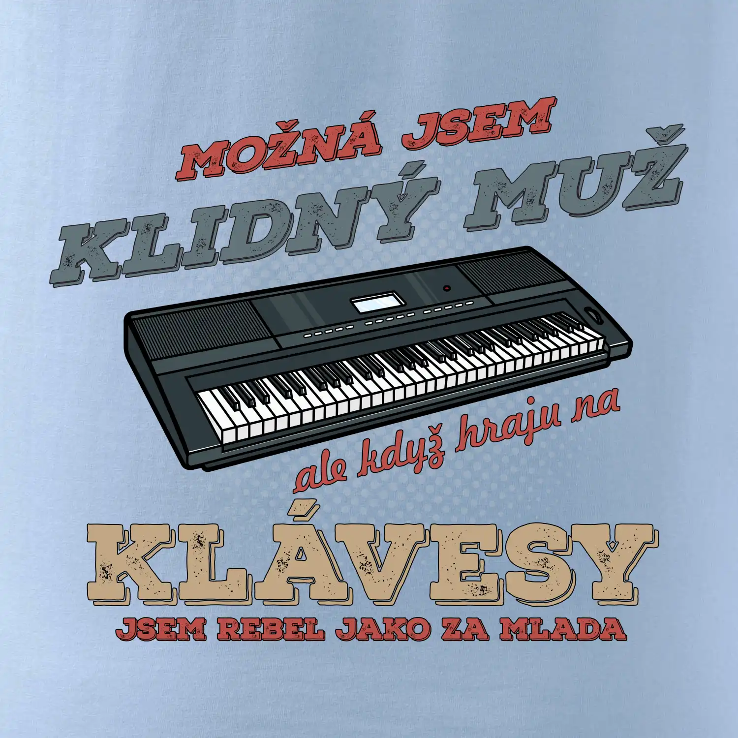 Klávesy klidný muž
