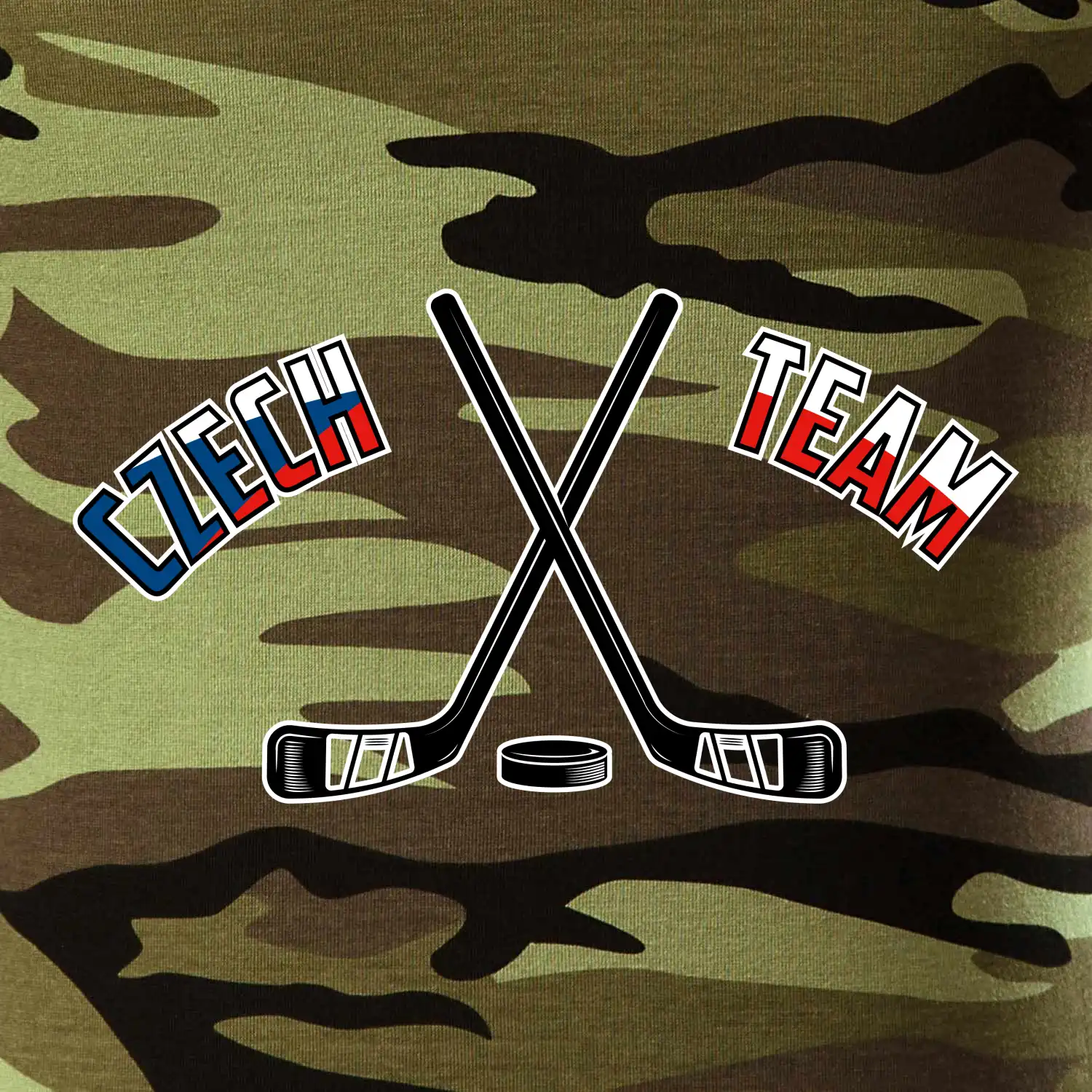 Czech team - hokejky a puk