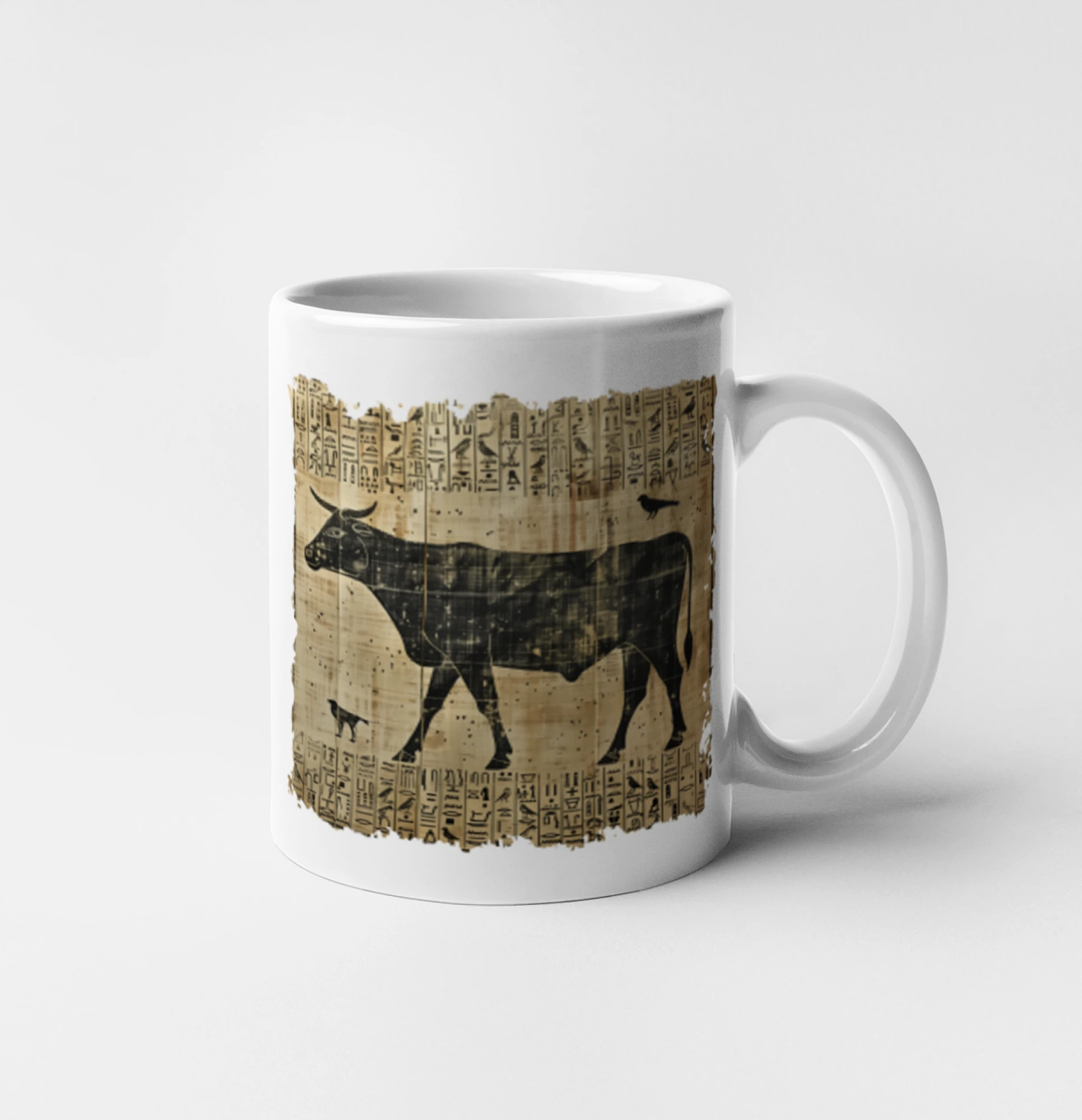 Egyptské hieroglyfy kráva