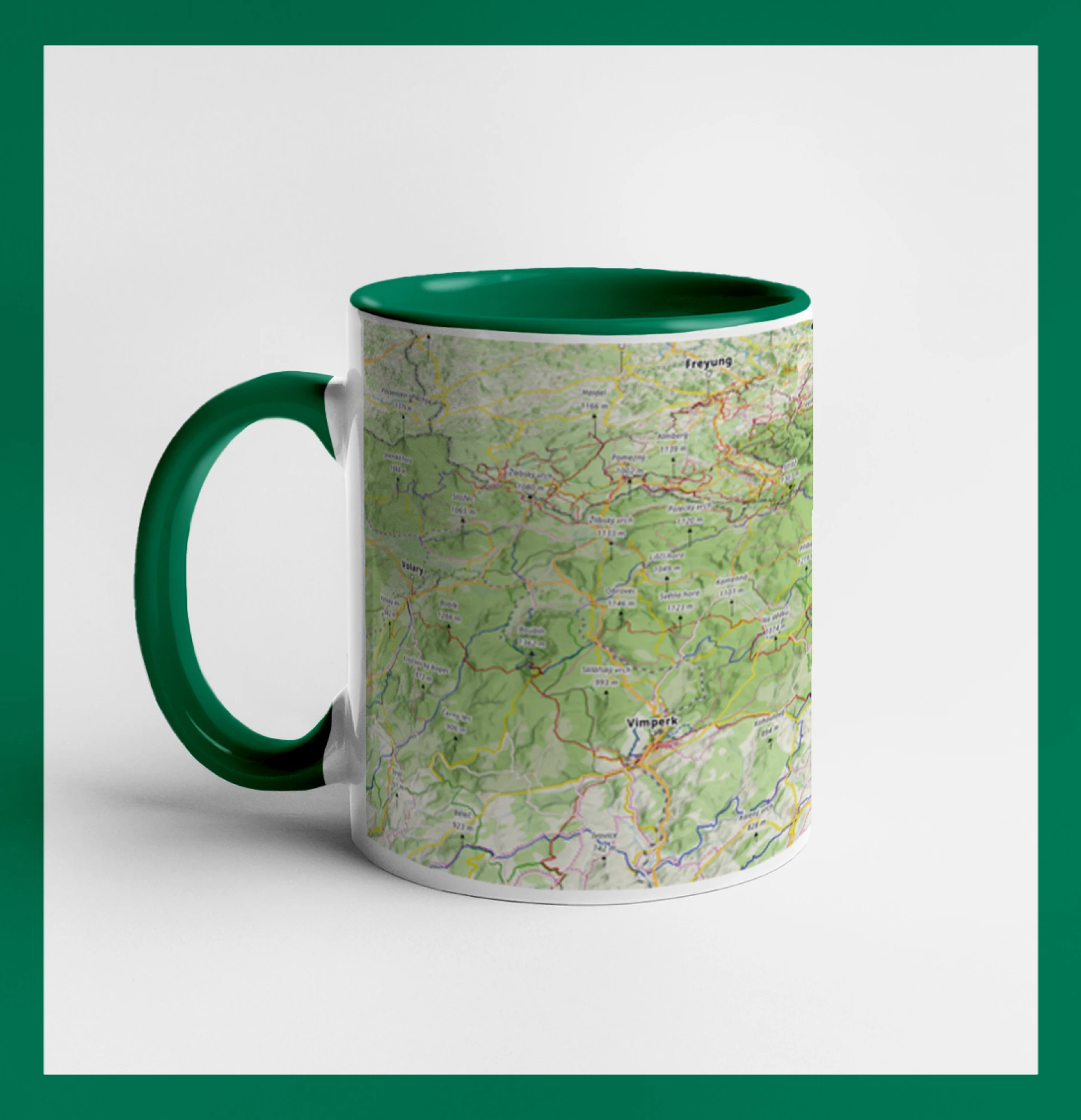 Hrnek - Šumava mapa