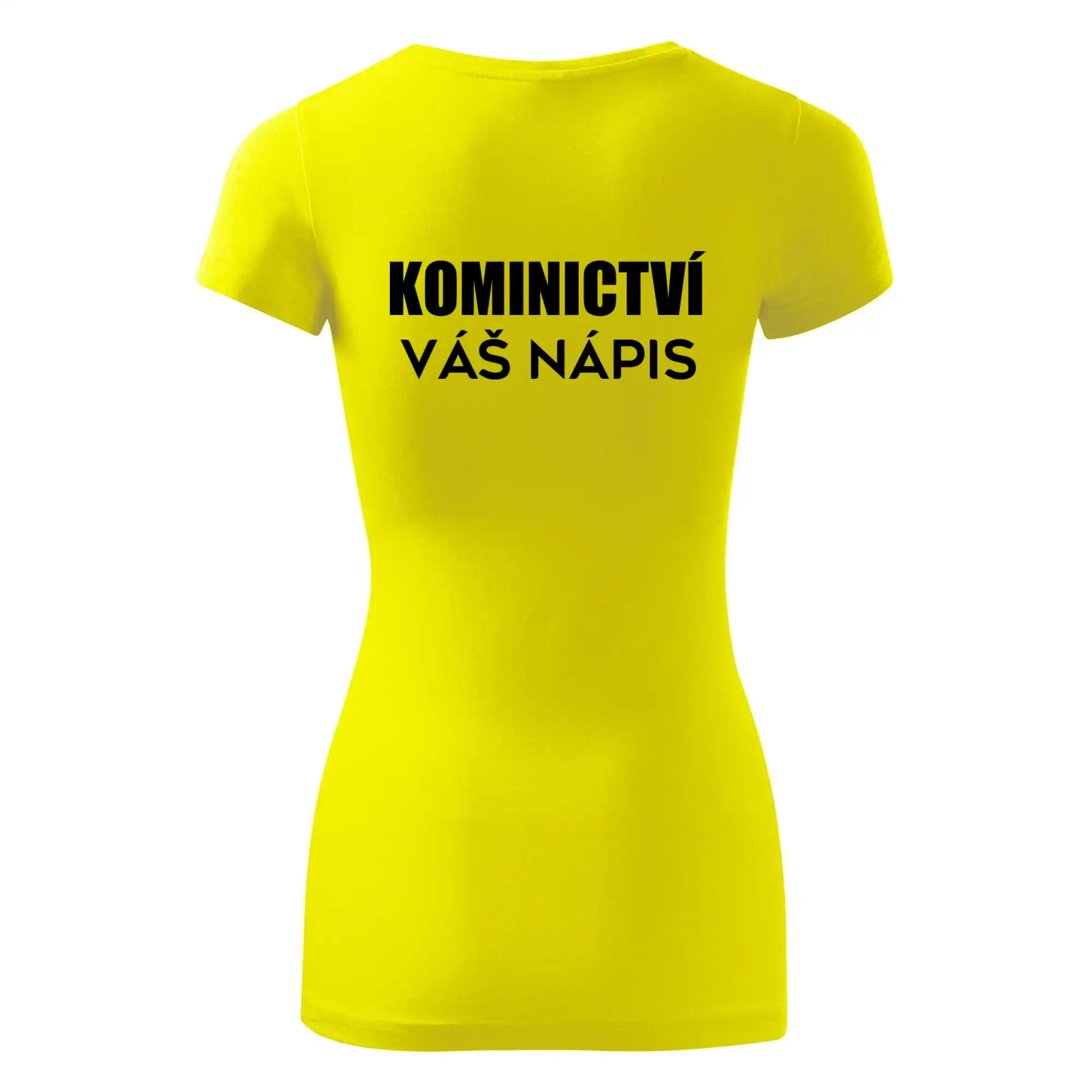 Kominík logo + nápis na zádech