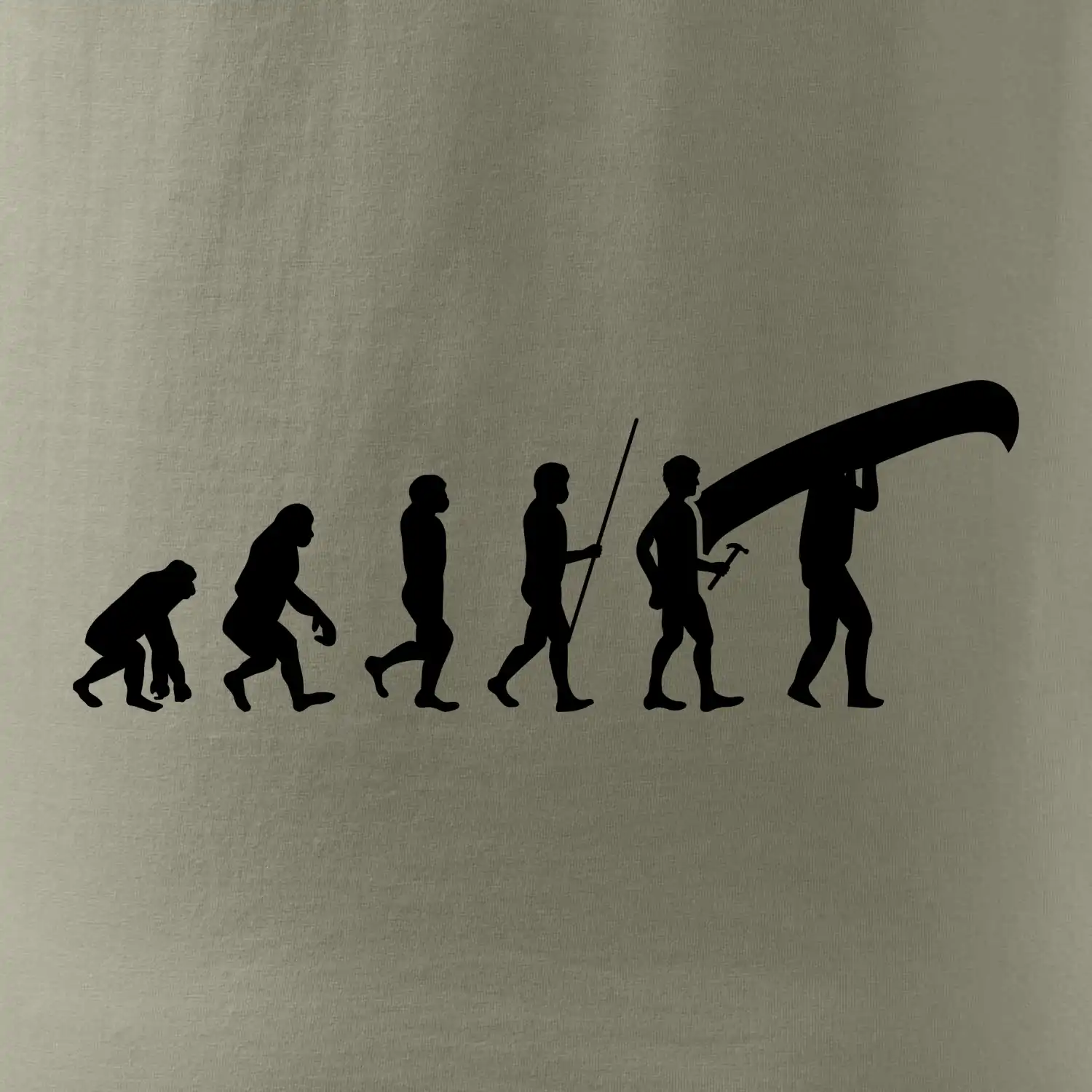 Evoluce kanoe nad hlavou