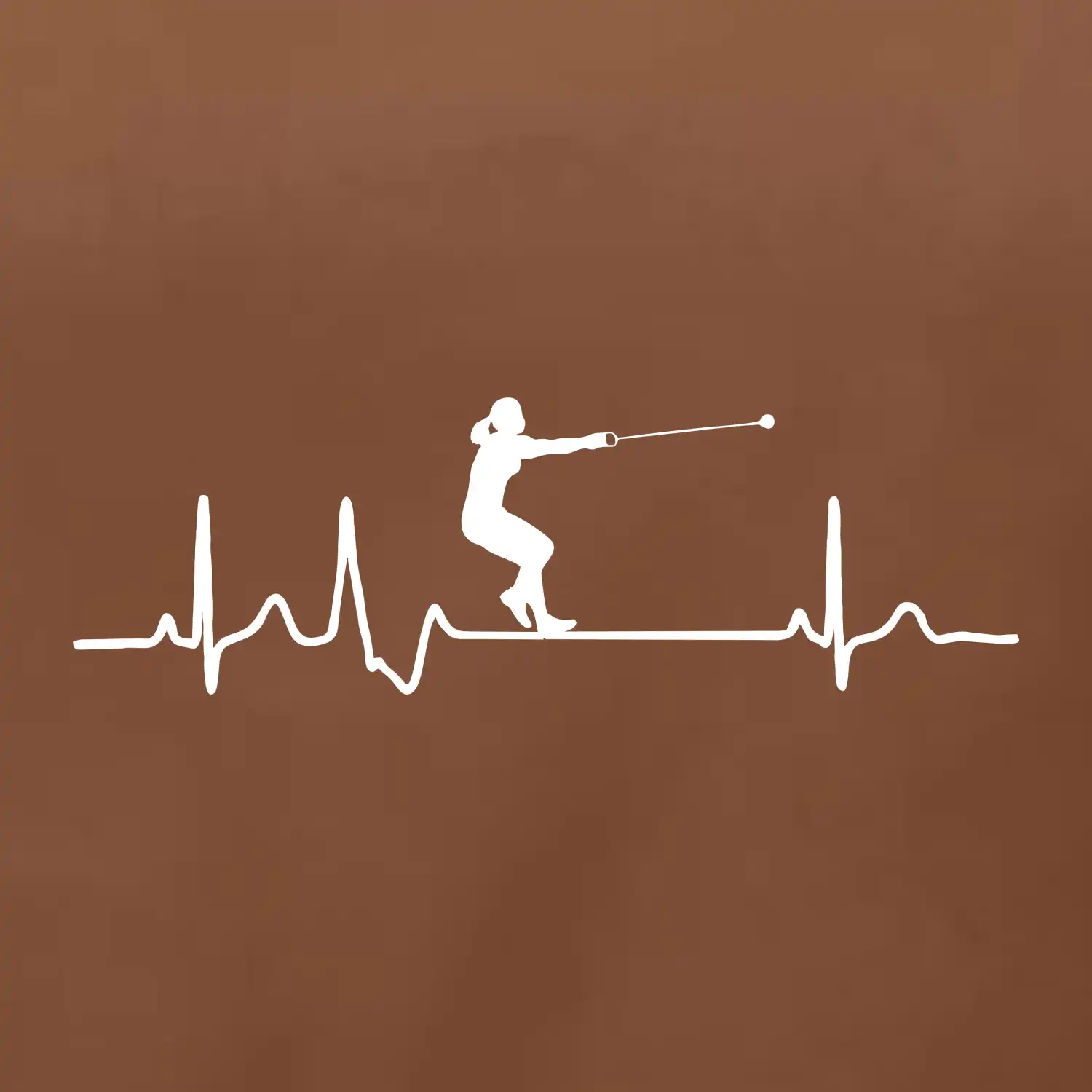 EKG hod kladivem žena