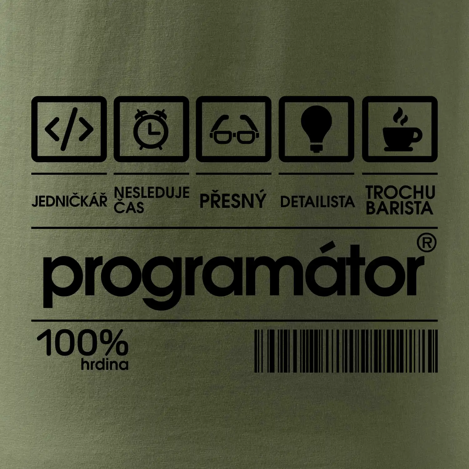 Čárový kód - programátor
