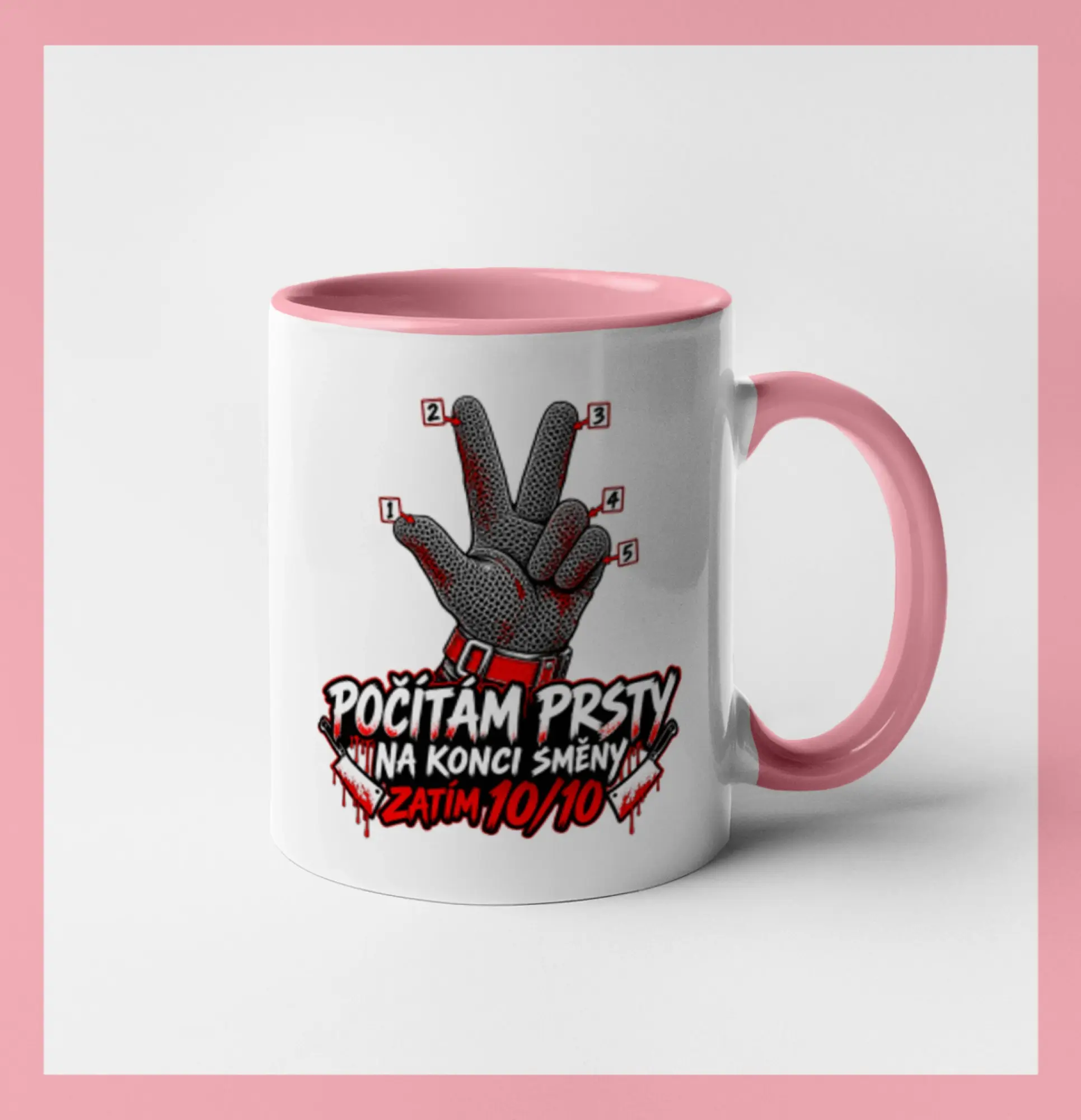 Řezník počítám prsty na konci směny