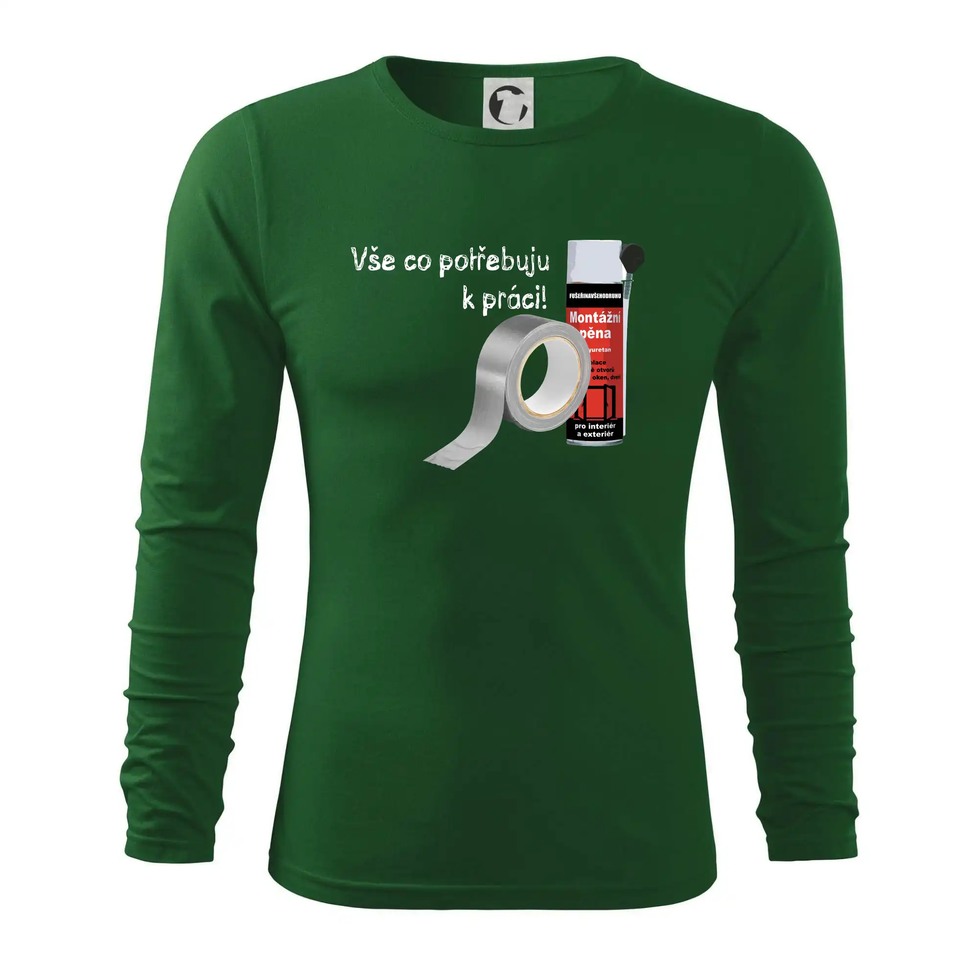 Pěna  a páska - vše co potřebuji k práci