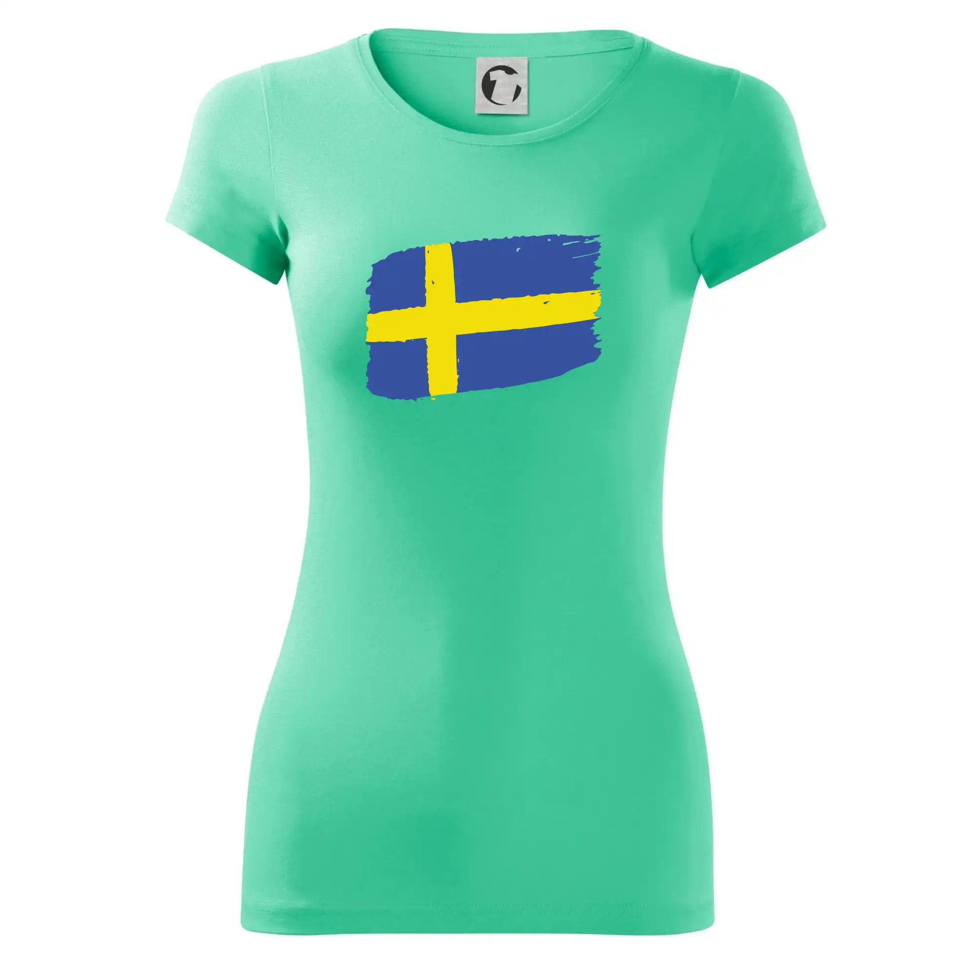 Švédsko vlajka štětkou