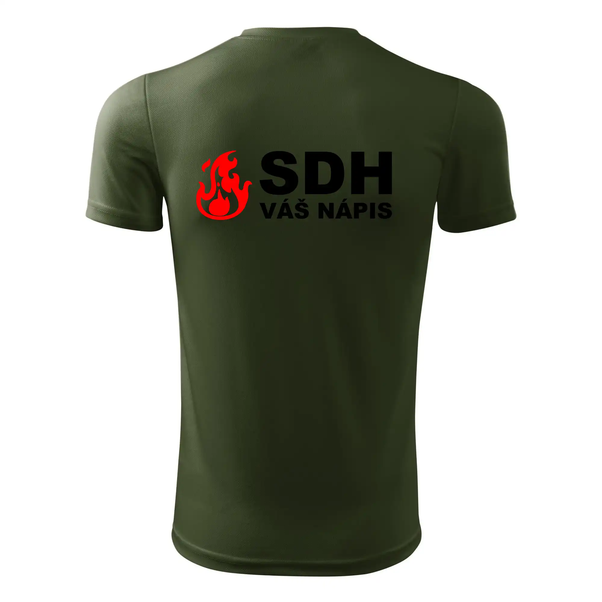 SDH nápis (oheň, firesport, název sboru - vlastní nápis)