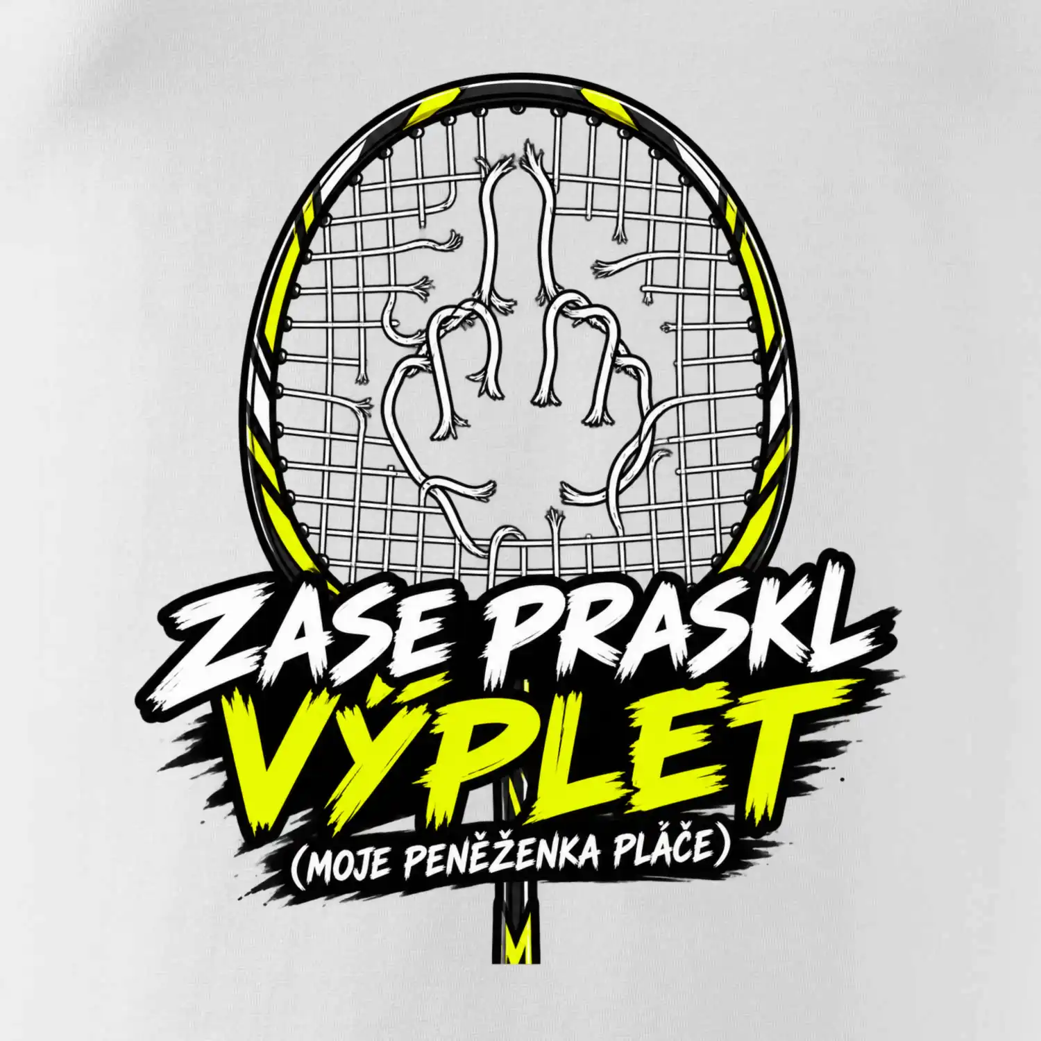 Badminton prasklý výplet