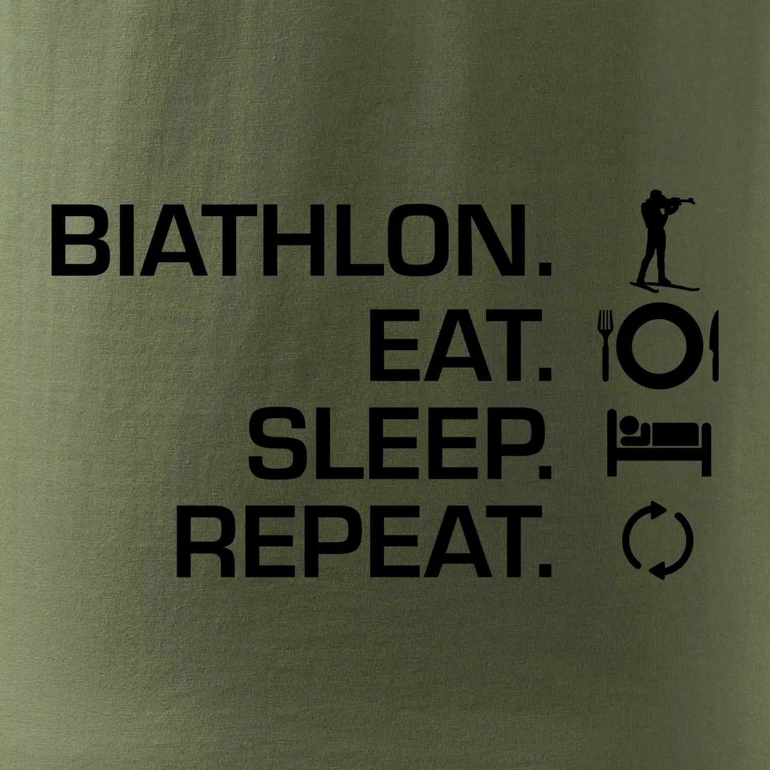 Biathlon Eat Sleep Repeat