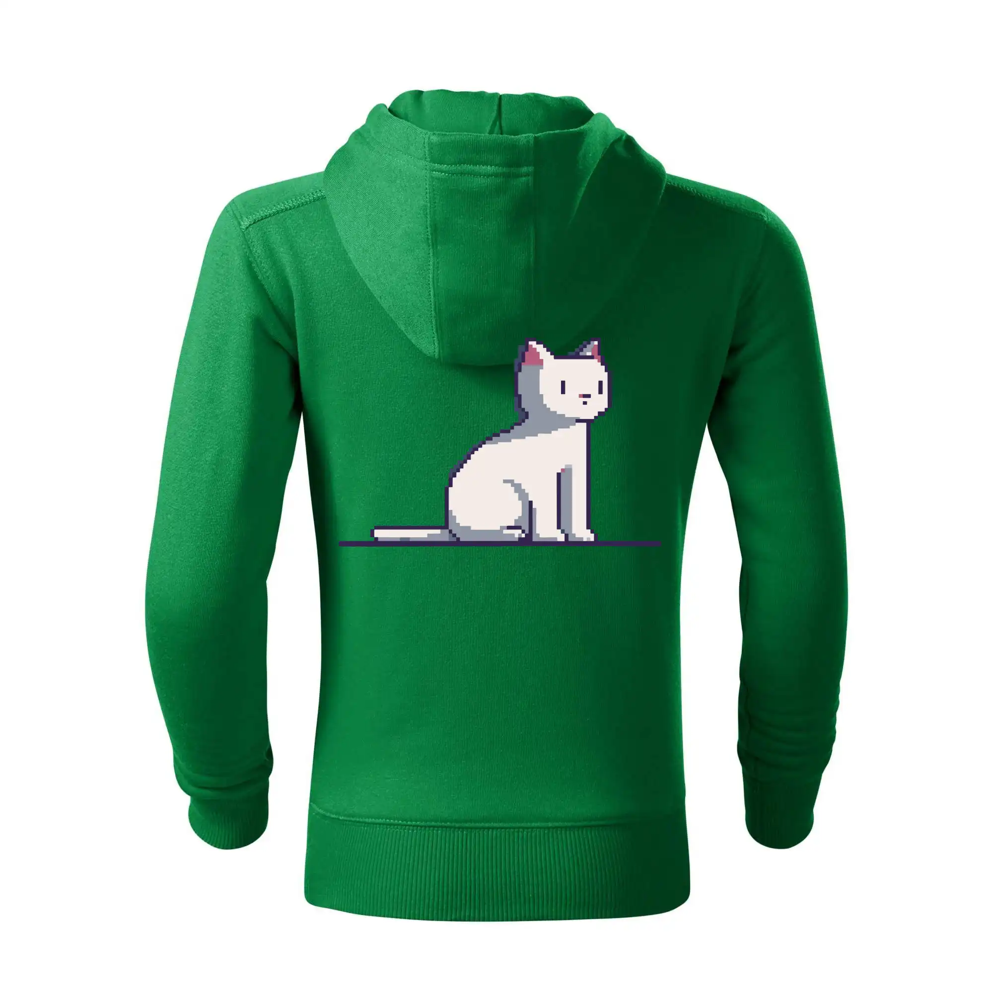 Kočka bílá pixel