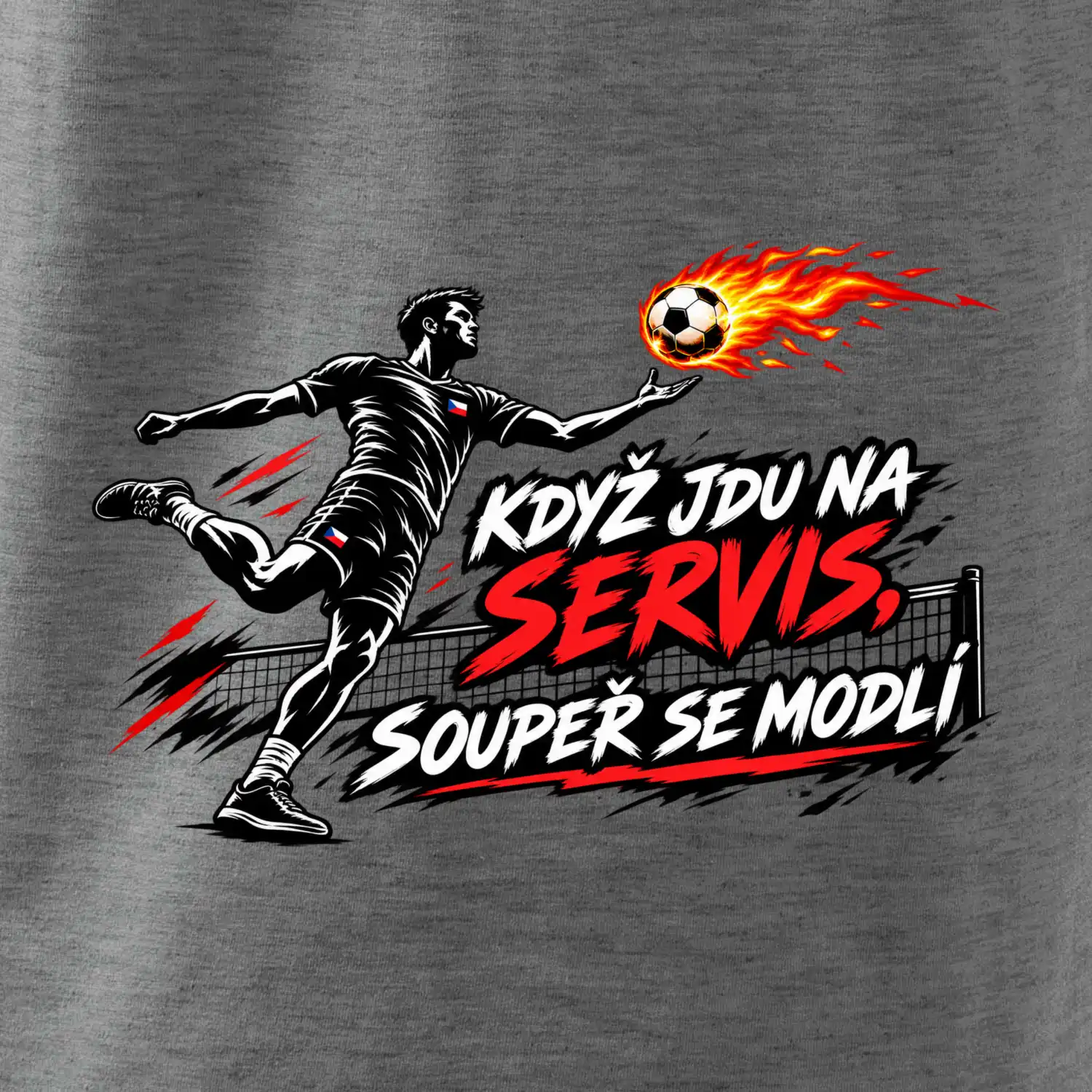 Nohejbalový pekelný servis