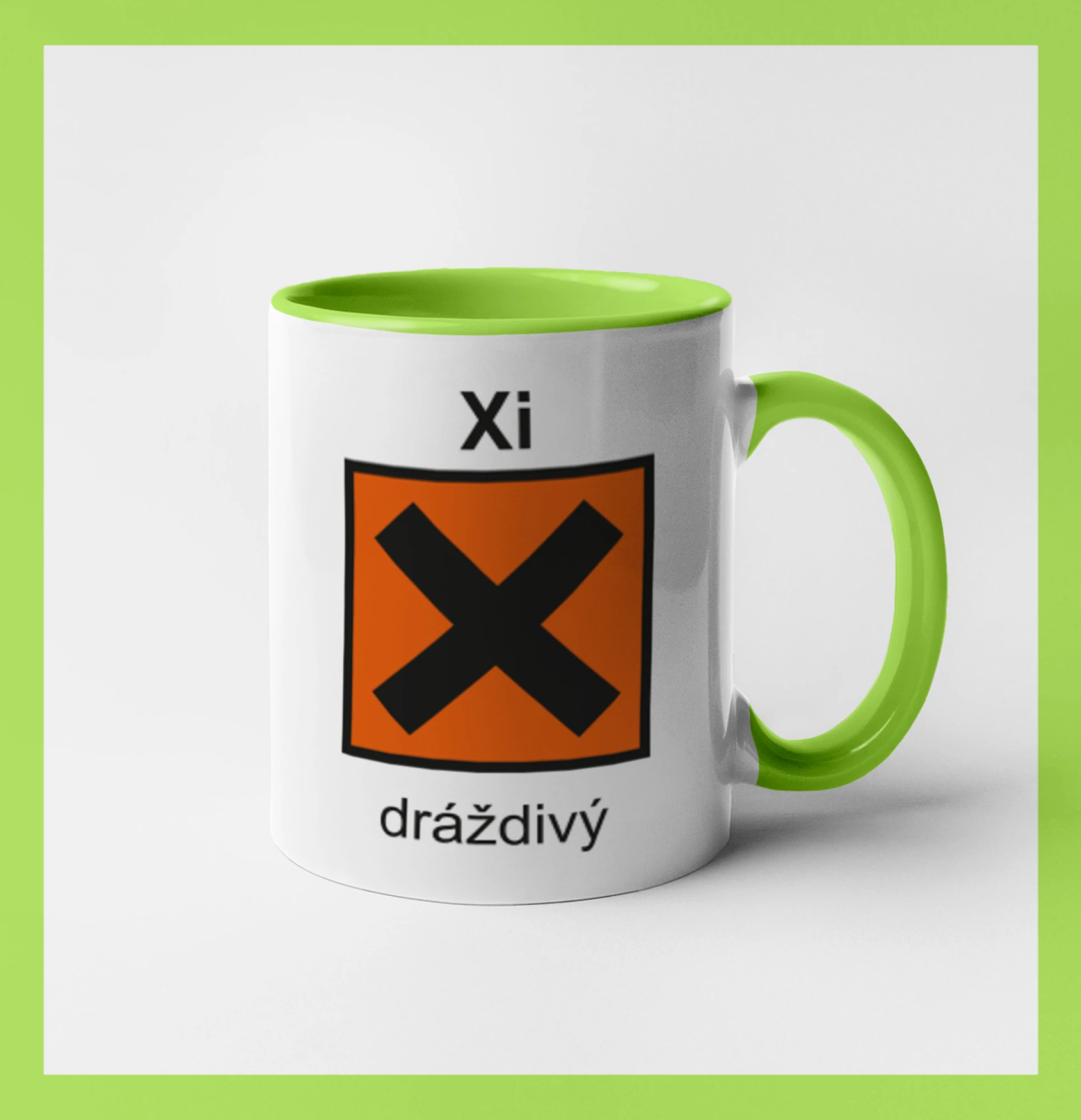 Xi Dráždivý - Výstražná tabulka na tričku